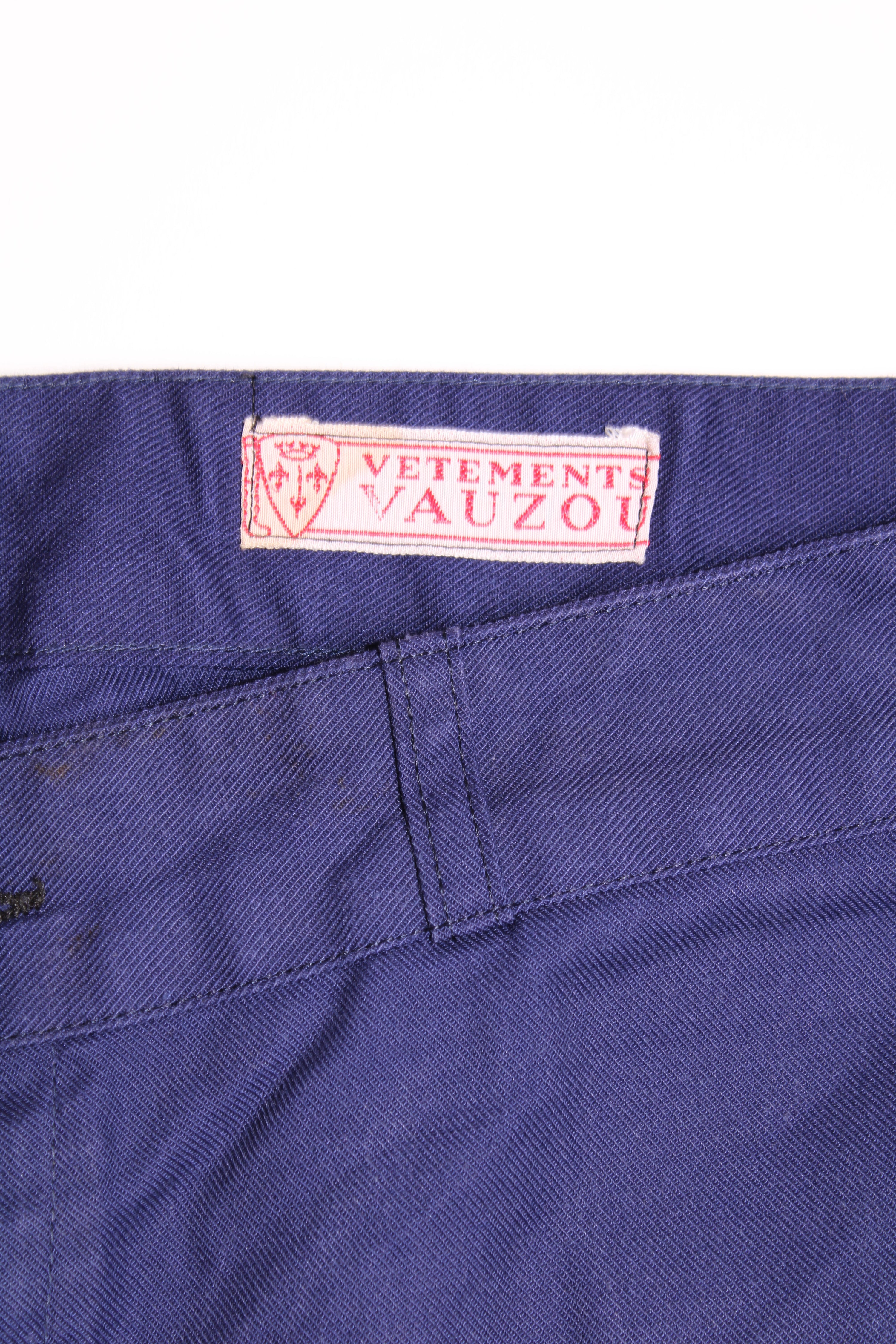 FRENCH WORKWEAR BLEU DE TRAVAIL VINTAGE WORK PANTS - W40 - 18