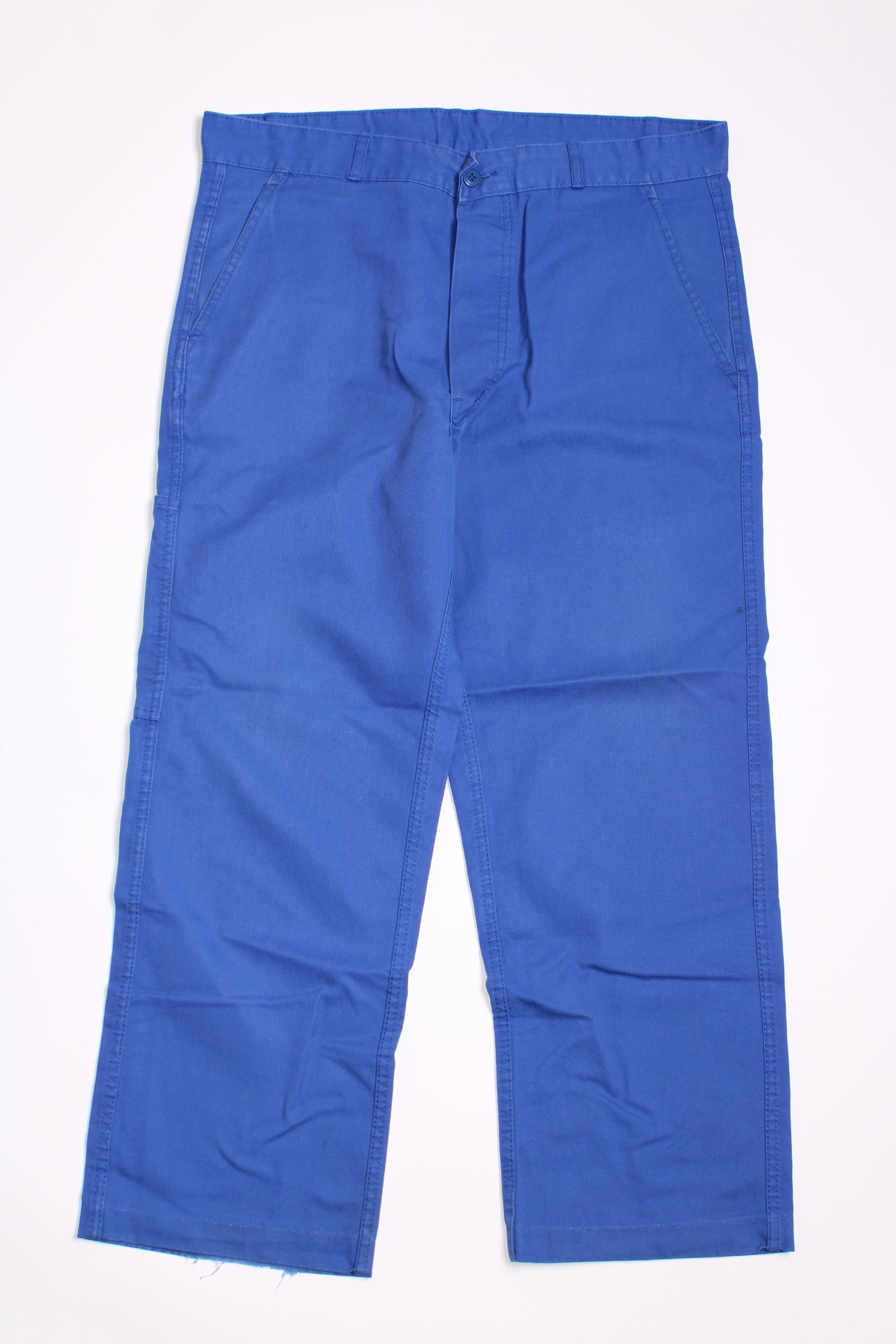 FRENCH WORKWEAR BLEU DE TRAVAIL VINTAGE WORK PANTS - W34  26