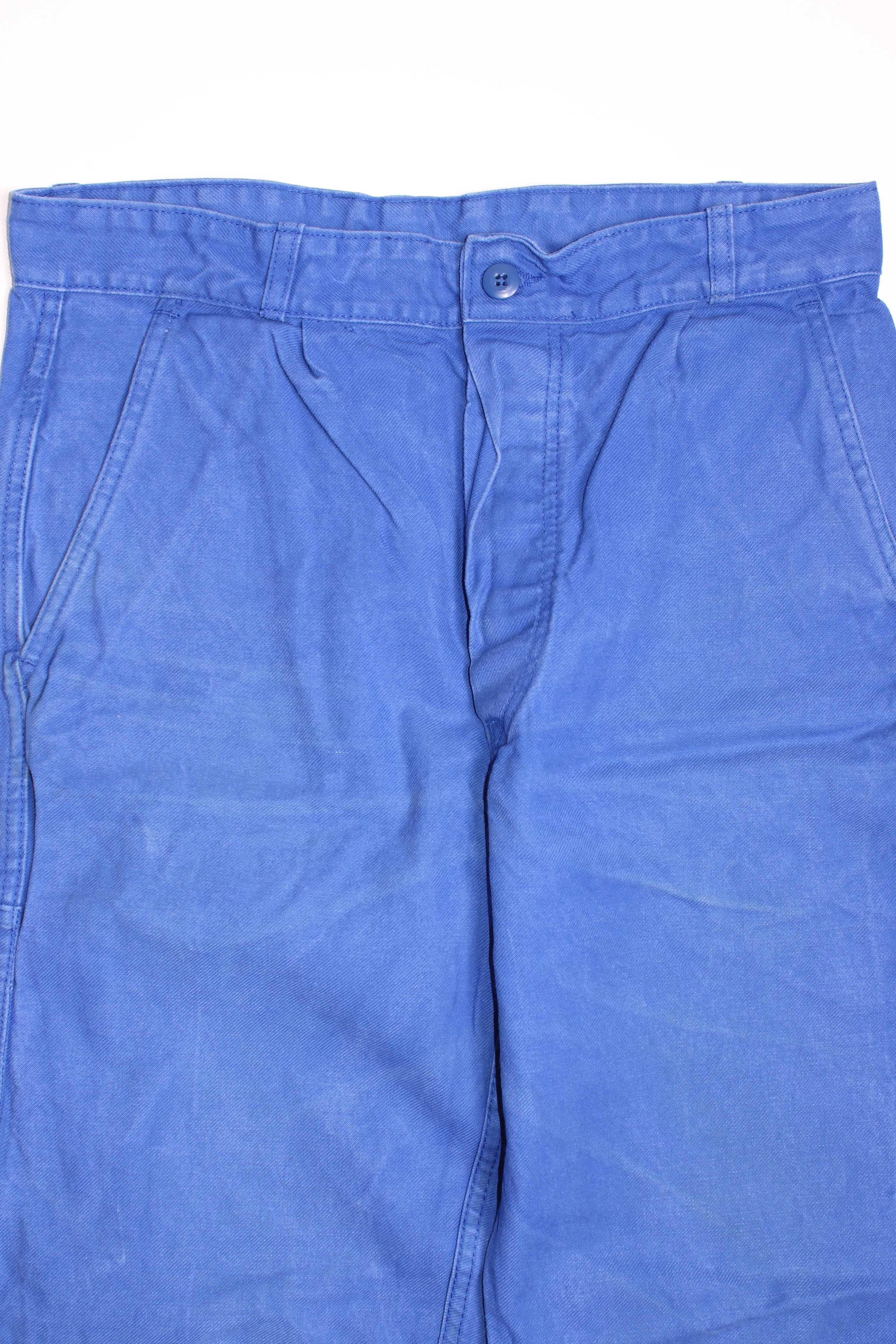 FRENCH WORKWEAR BLEU DE TRAVAIL VINTAGE WORK PANTS - W30 - 1