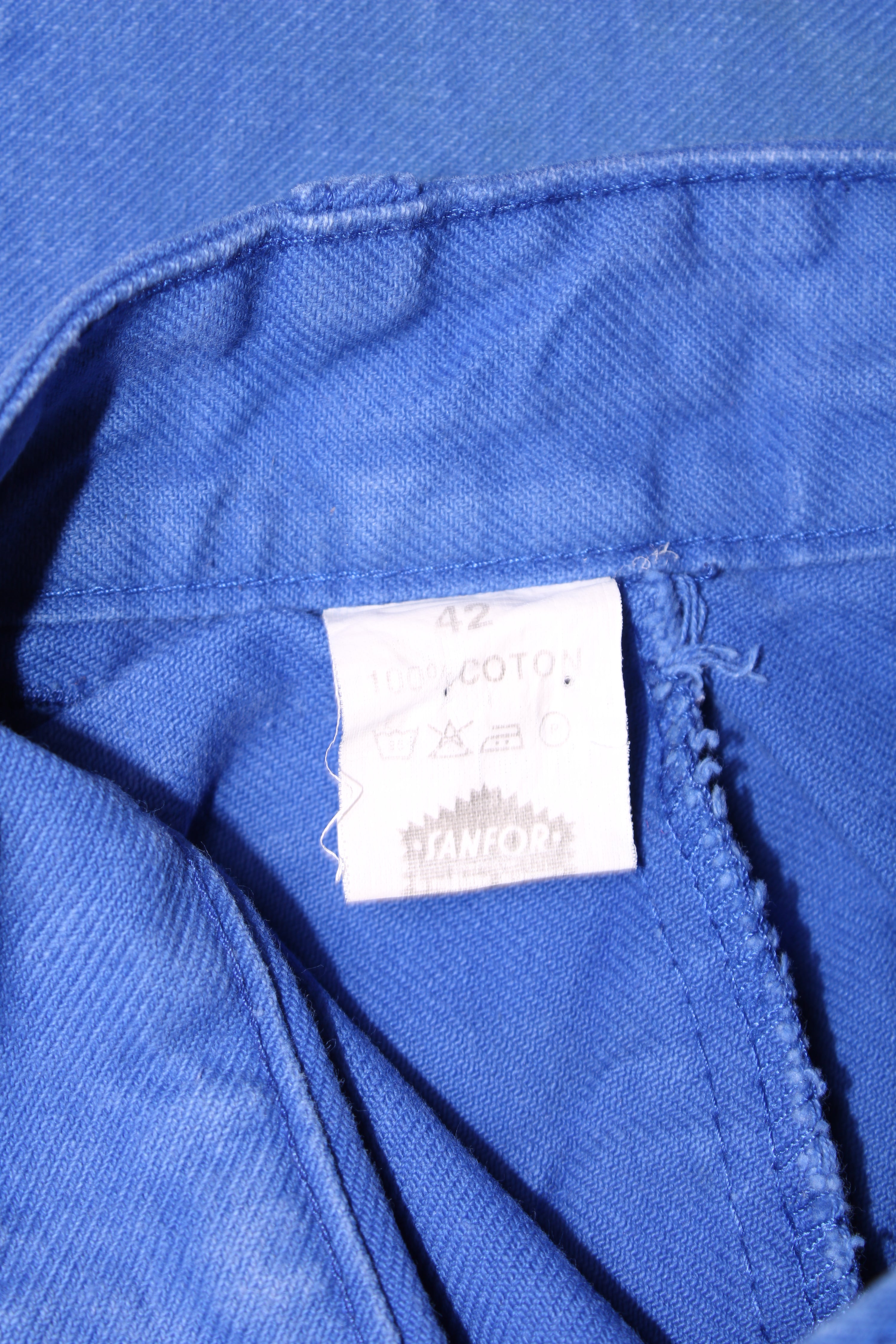 FRENCH WORKWEAR BLEU DE TRAVAIL VINTAGE WORK PANTS - W30 - 1