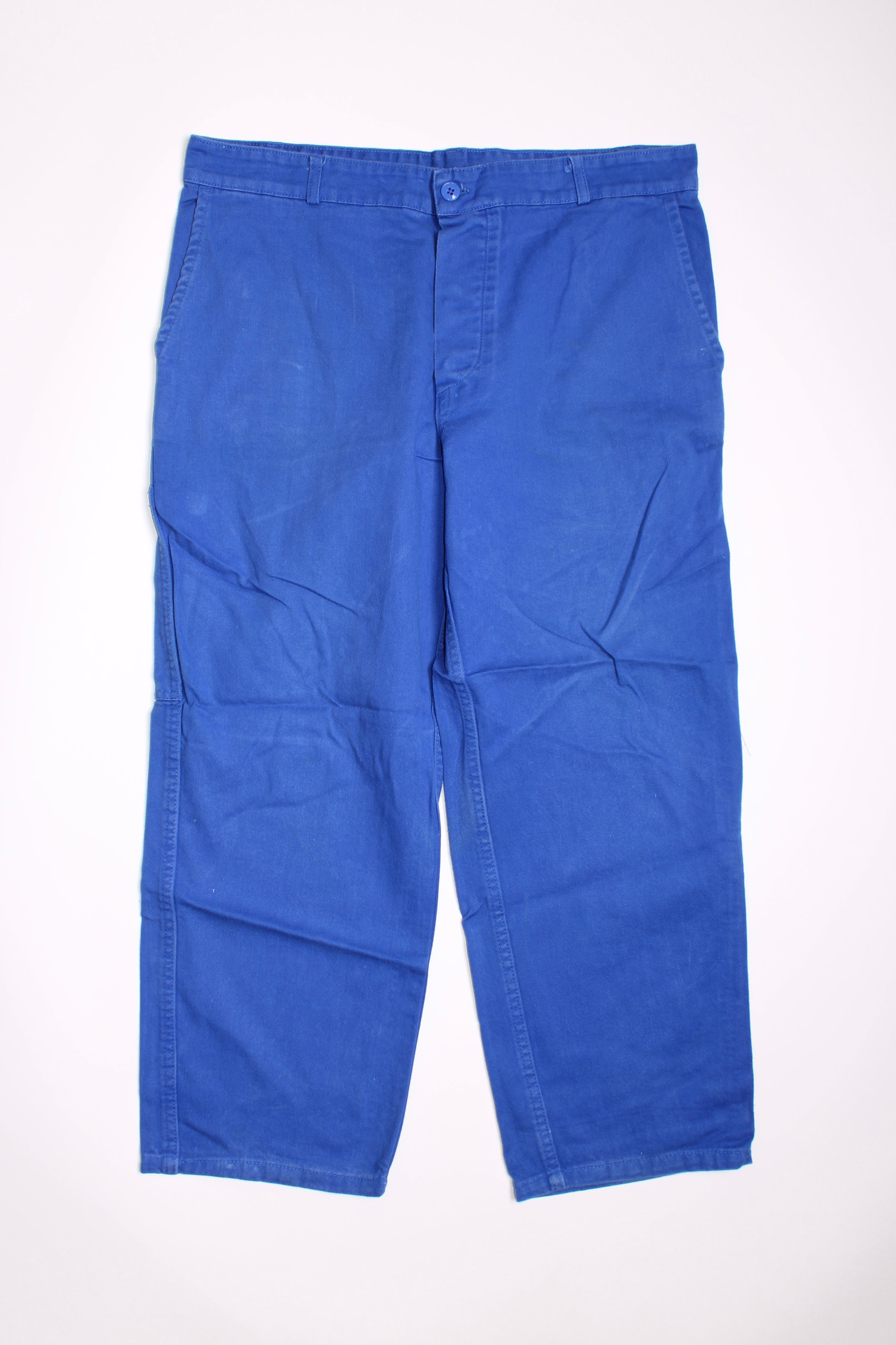 FRENCH WORKWEAR BLEU DE TRAVAIL VINTAGE WORK PANTS - W36 - 14