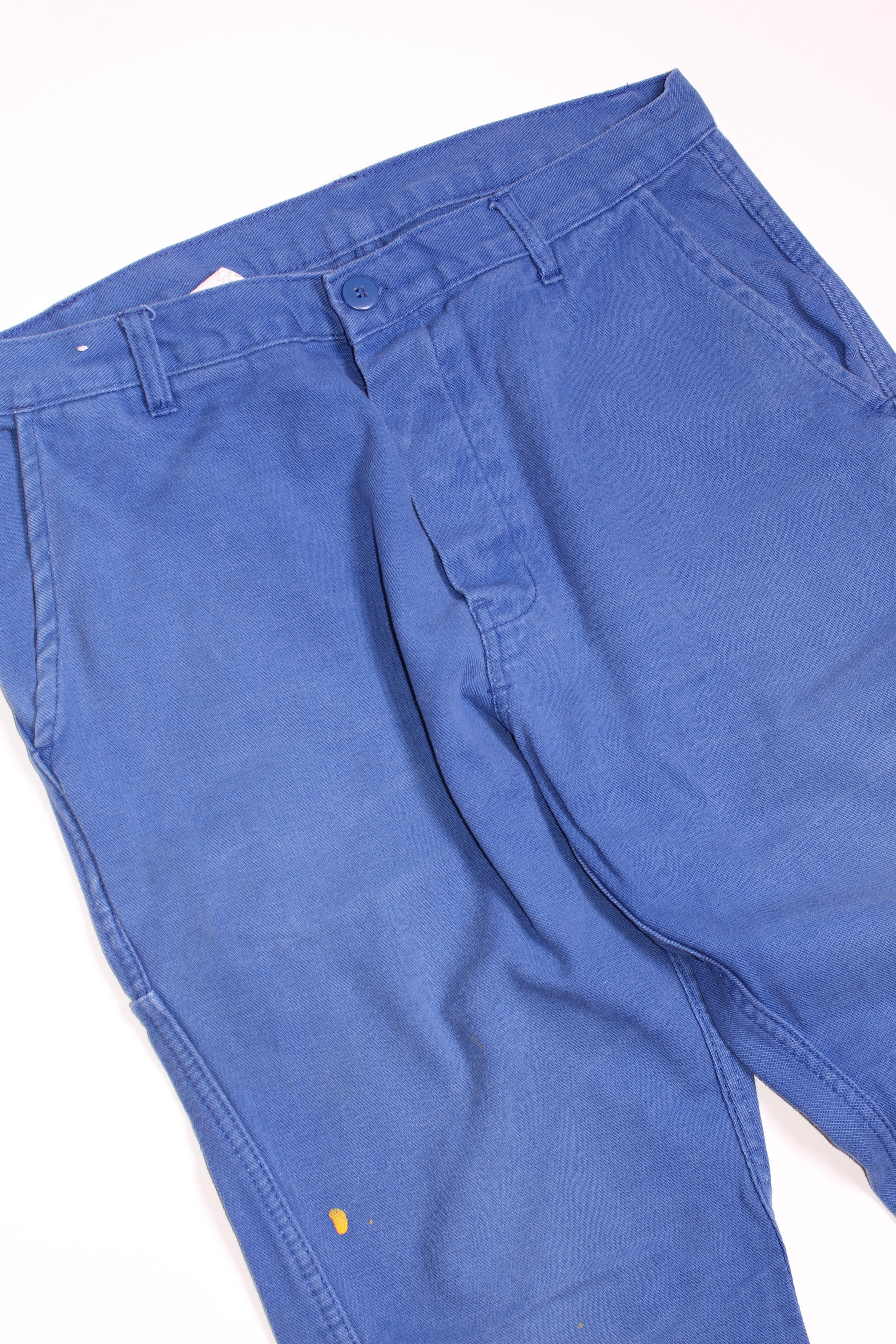 FRENCH WORKWEAR BLEU DE TRAVAIL VINTAGE WORK PANTS - W31 - 25
