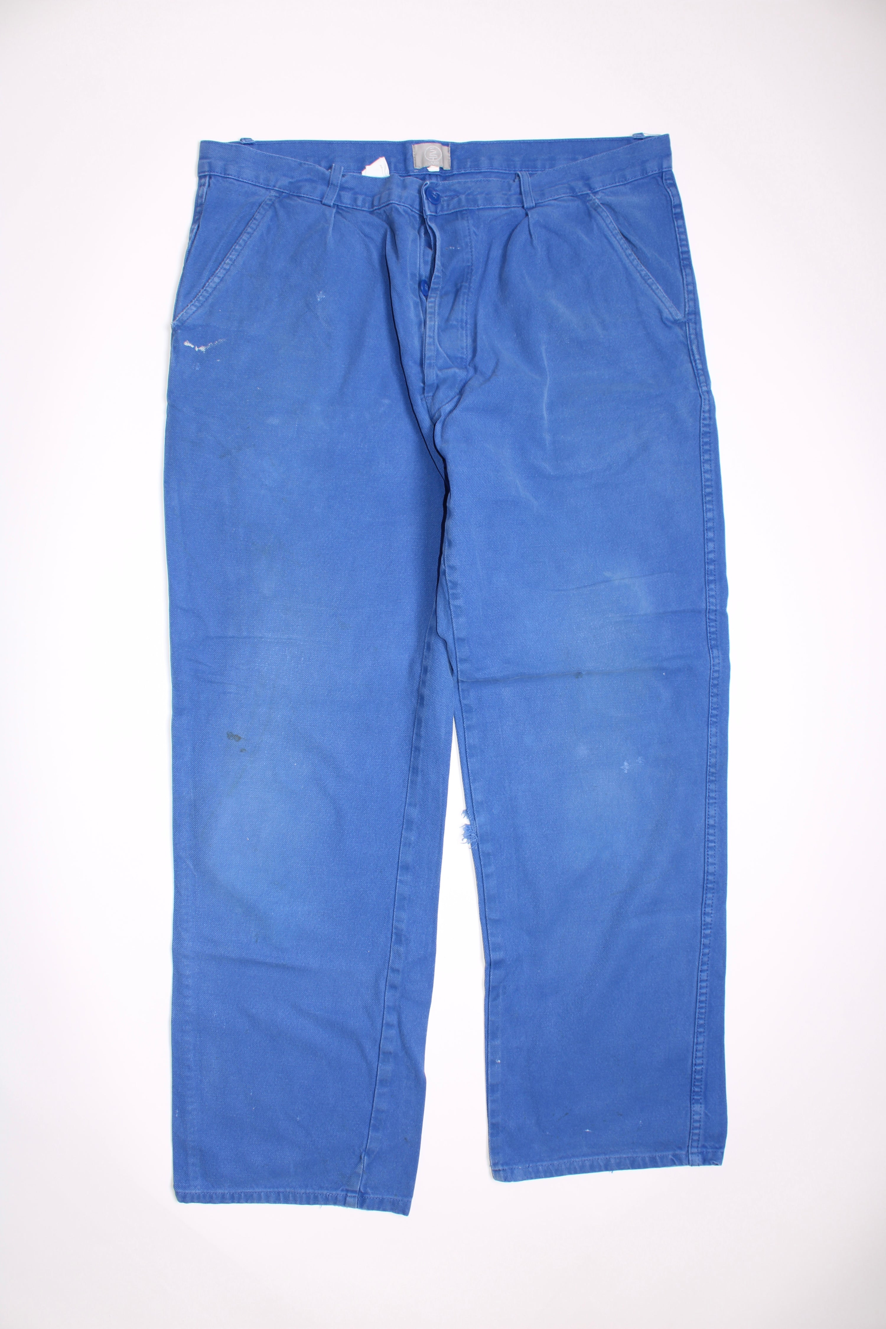 FRENCH WORKWEAR BLEU DE TRAVAIL VINTAGE WORK PANTS - W34 - 9