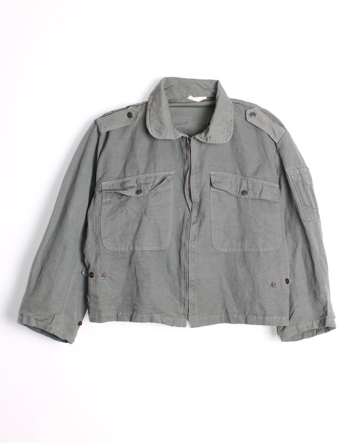 ITALIAN ARMY AERONAUTICA ITALIANA SHORT JACKET GREY - M/L