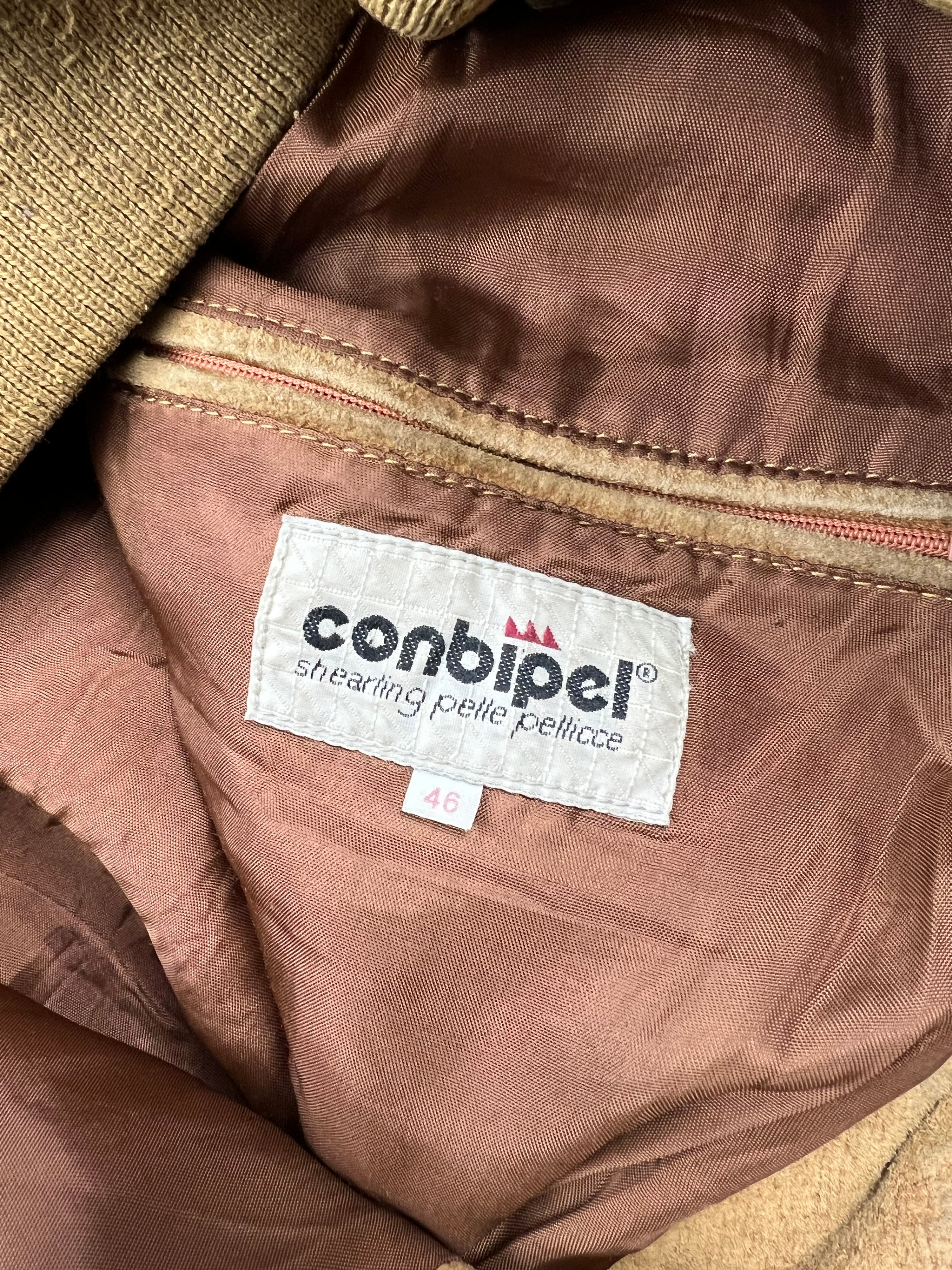 SUEDE BOMBER JACKET BROWN - S/M
