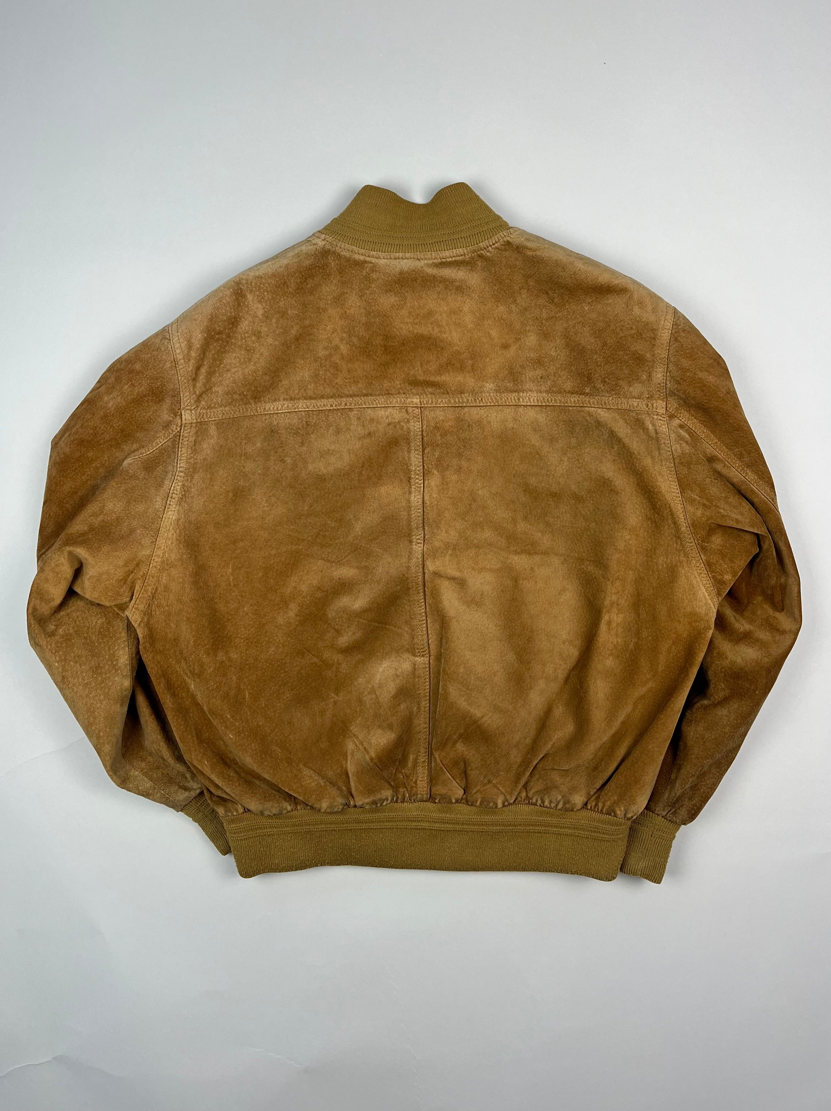 SUEDE BOMBER JACKET BROWN - S/M