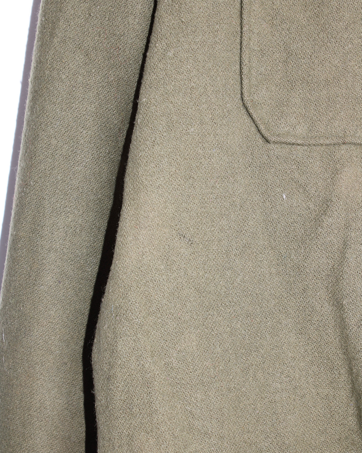 US ARMY VINTAGE OG 108 WOOL SHIRT OLIVE GREEN - LARGE