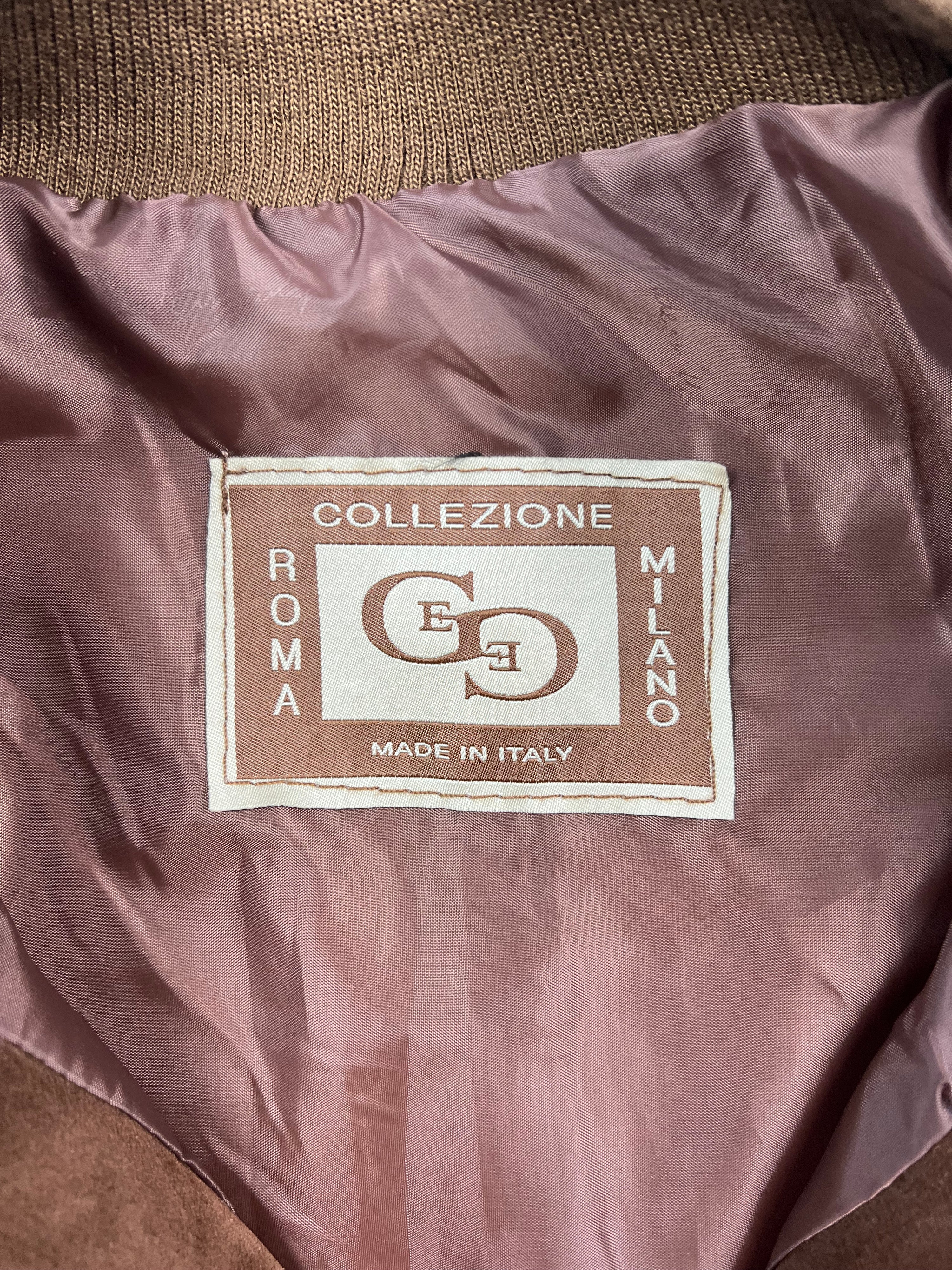 SUEDE BOMBER JACKET BROWN - M/L