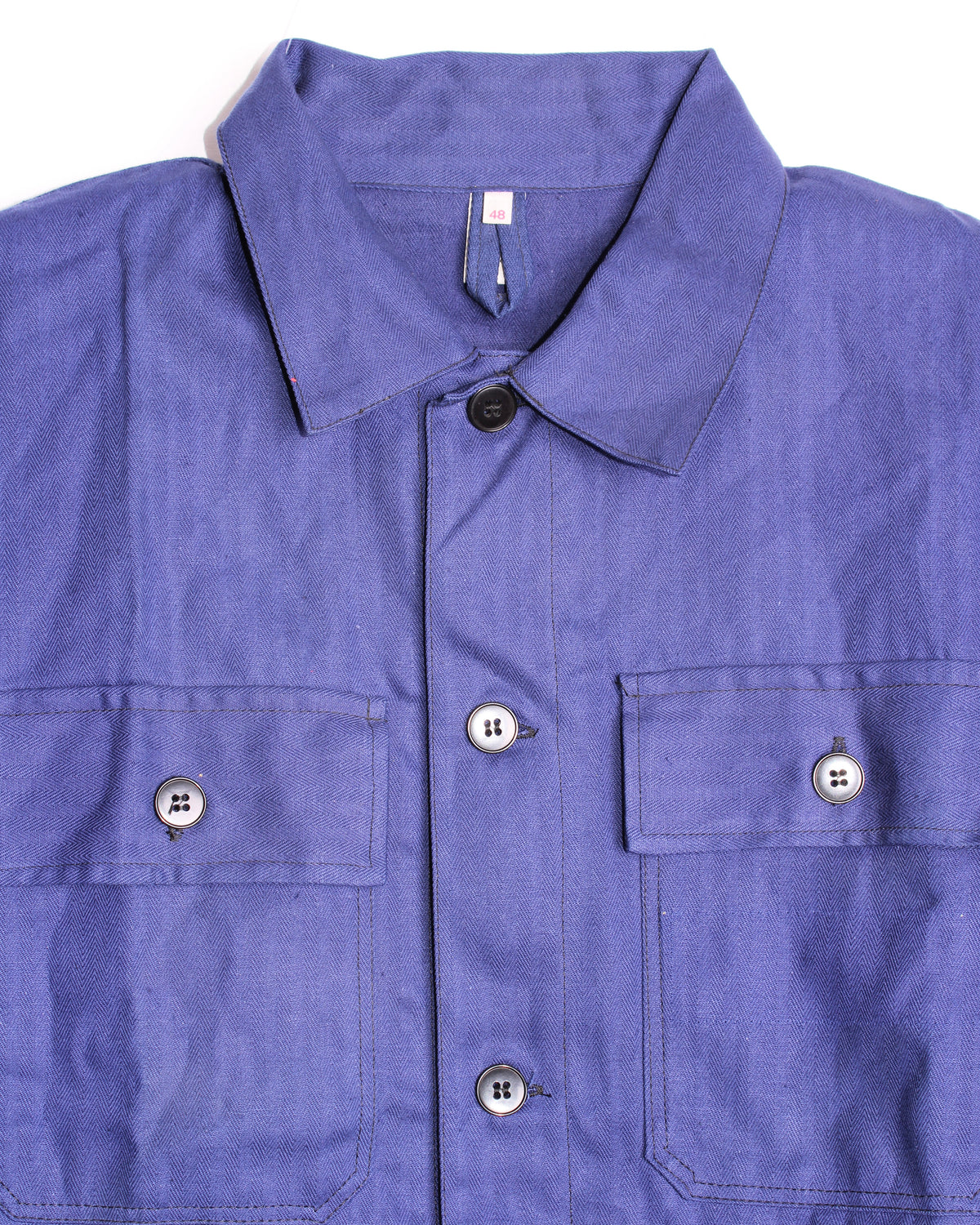 VINTAGE WORKWEAR CHORE JACKET HBT BLEU DE TRAVAIL - M/L