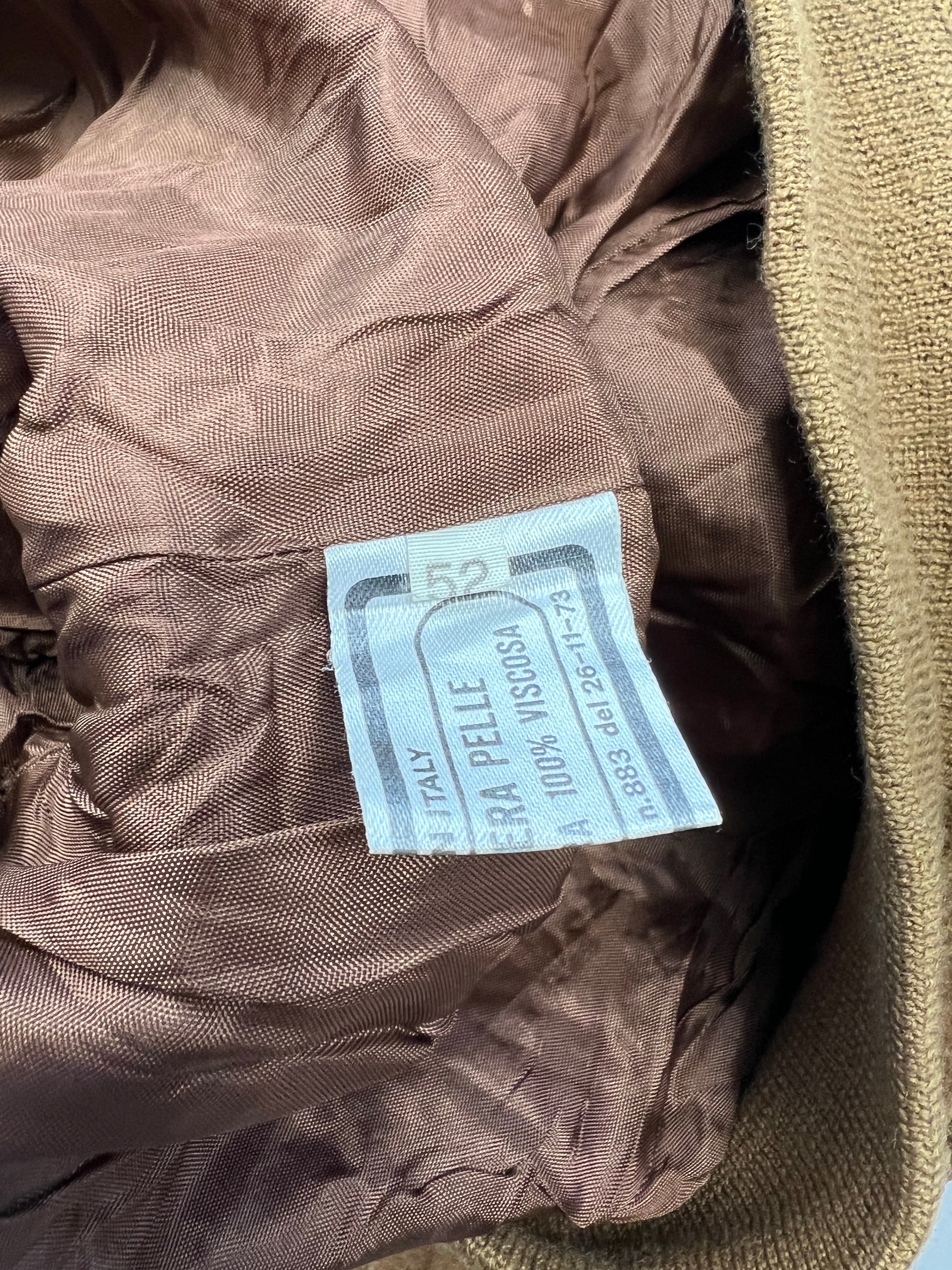 SUEDE BOMBER JACKET BROWN - L/XL