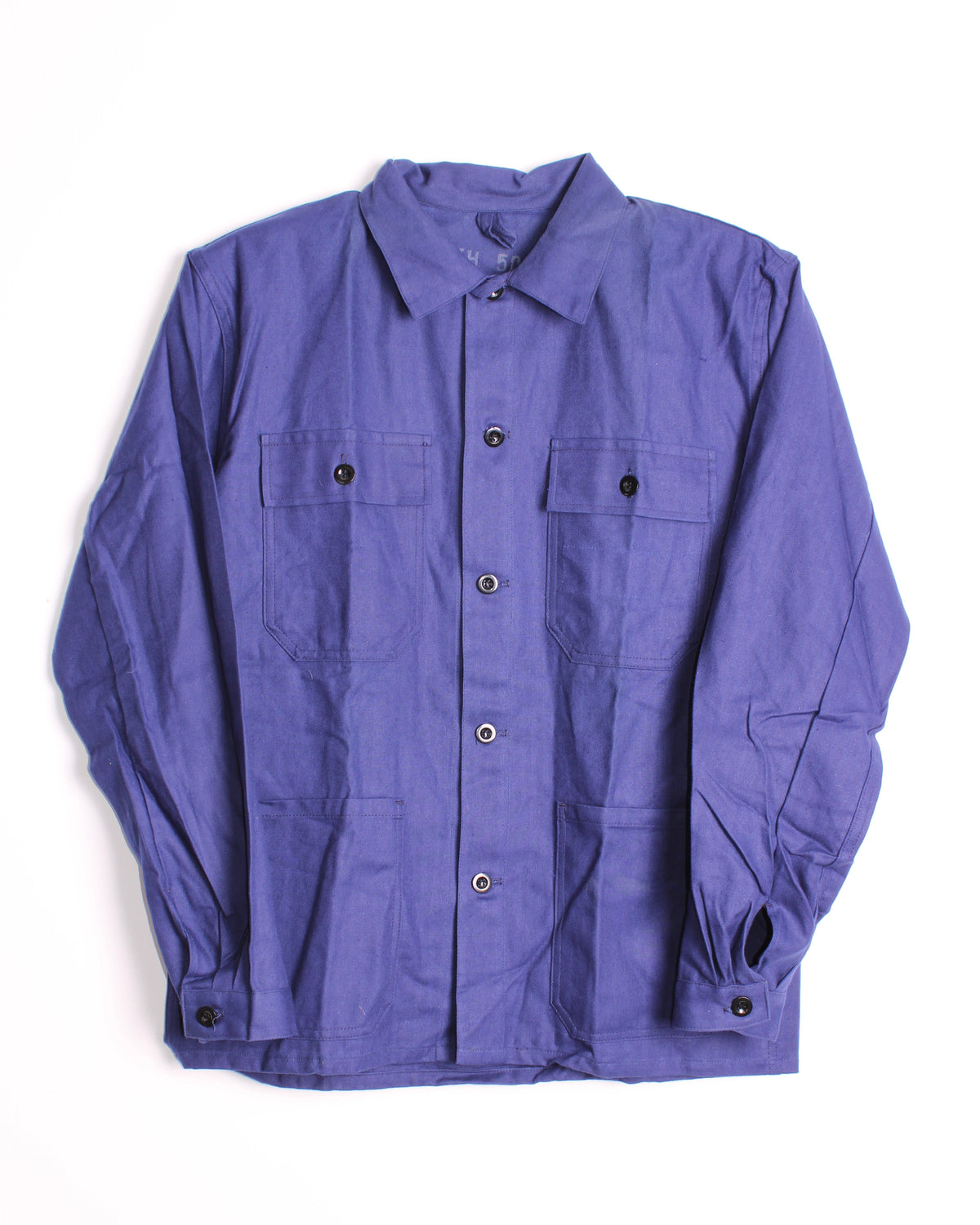 VINTAGE WORKWEAR CHORE JACKET HBT BLEU DE TRAVAIL - M/L