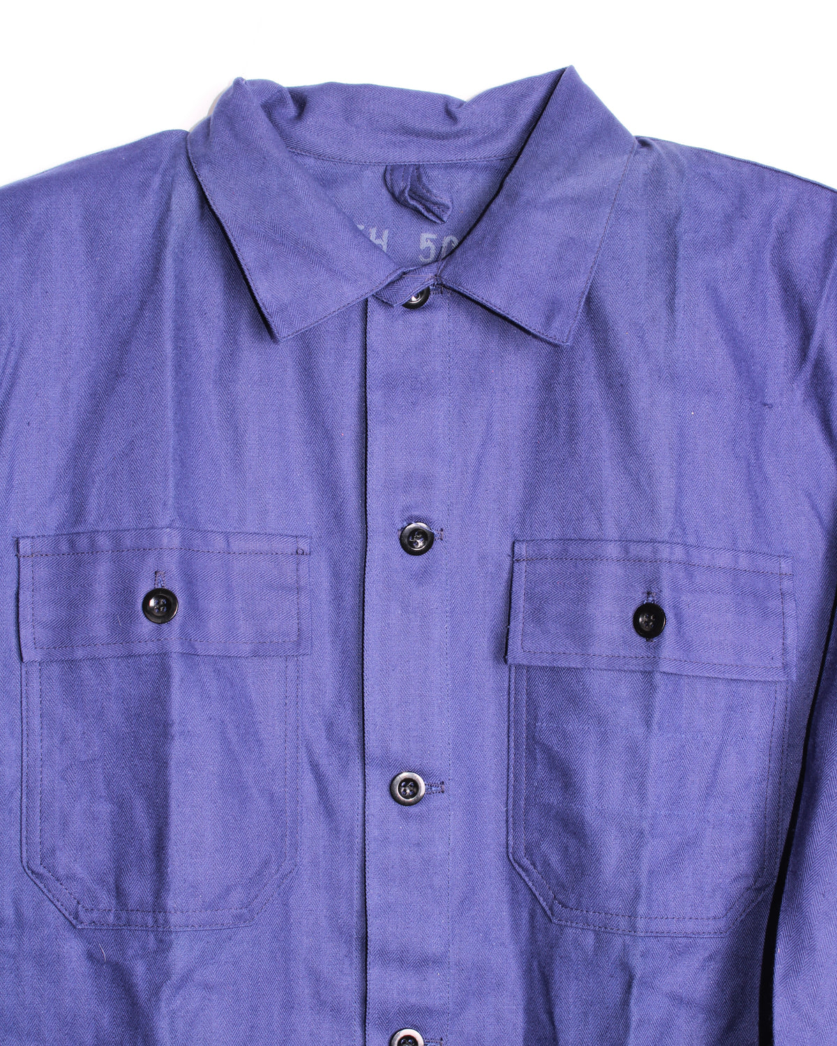 VINTAGE WORKWEAR CHORE JACKET HBT BLEU DE TRAVAIL - M/L