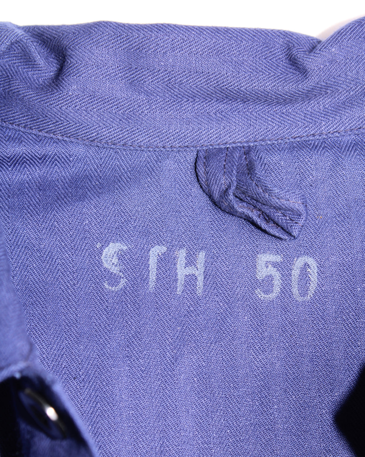VINTAGE WORKWEAR CHORE JACKET HBT BLEU DE TRAVAIL - M/L