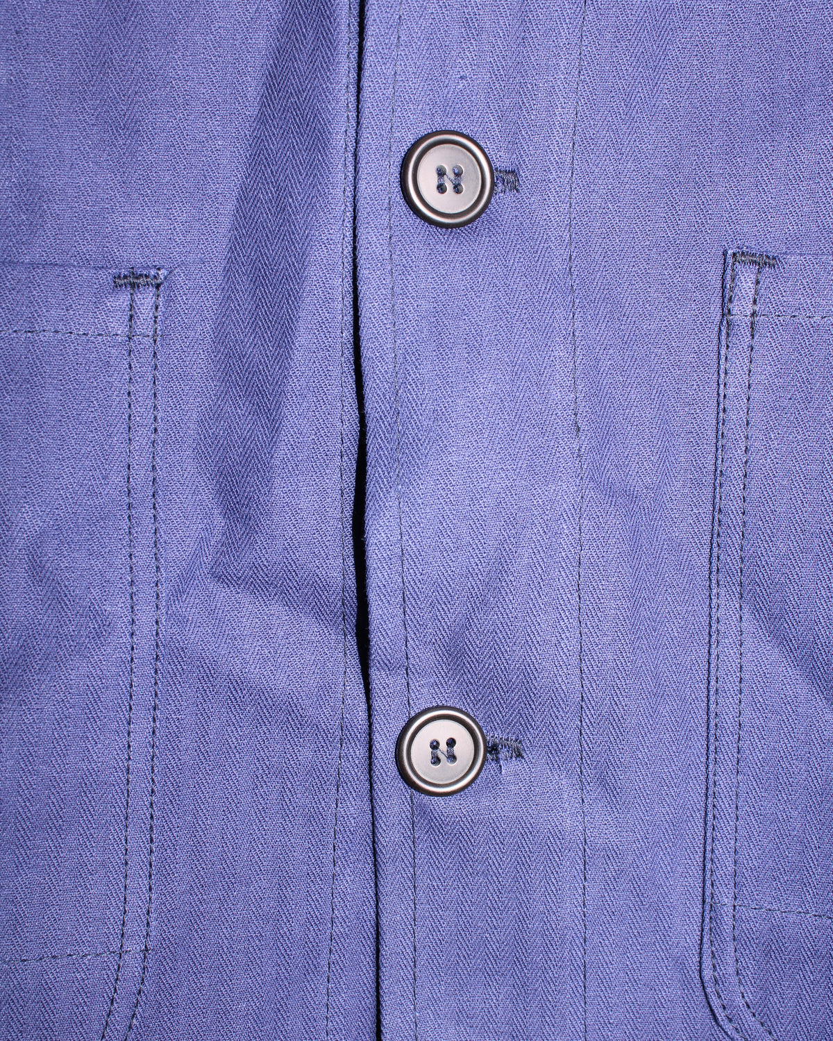 VINTAGE WORKWEAR CHORE JACKET HBT BLEU DE TRAVAIL - L/XL