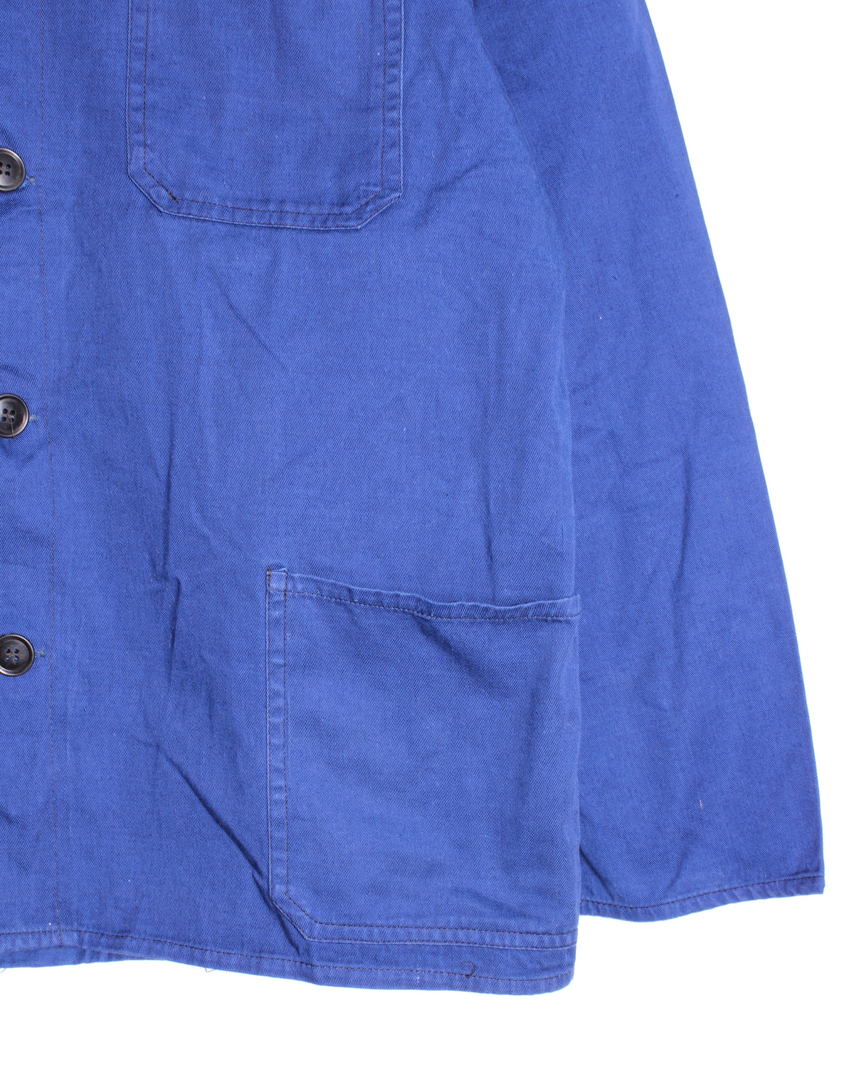 VINTAGE WORKWEAR CHORE JACKET HBT BLEU DE TRAVAIL - S/M