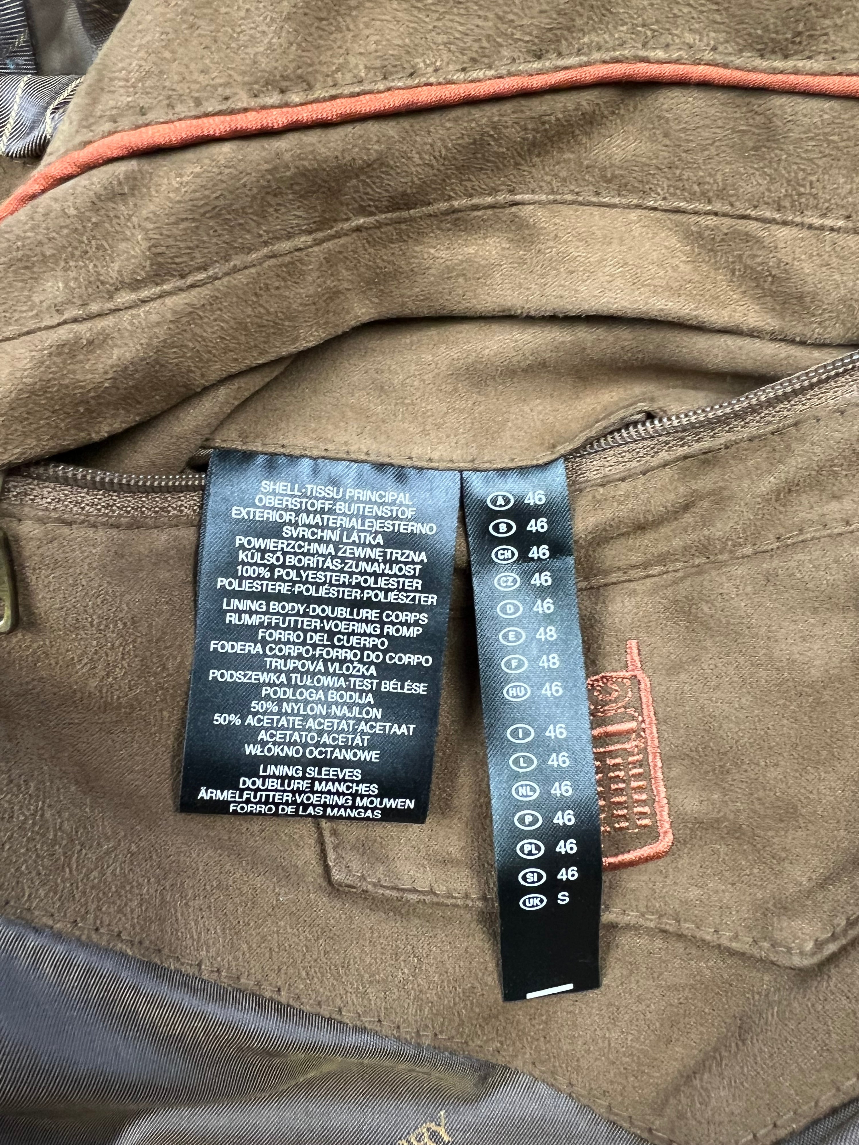 SUEDE BOMBER JACKET BROWN - S/M