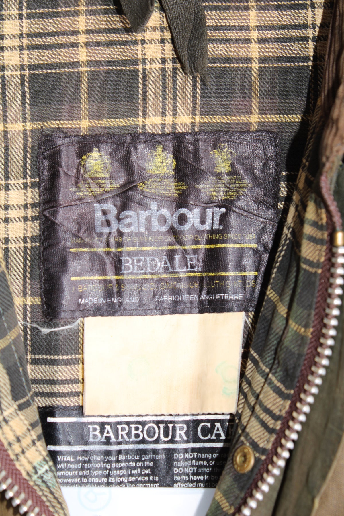 BARBOUR BEDALE WAX JACKET GREEN - L/XL