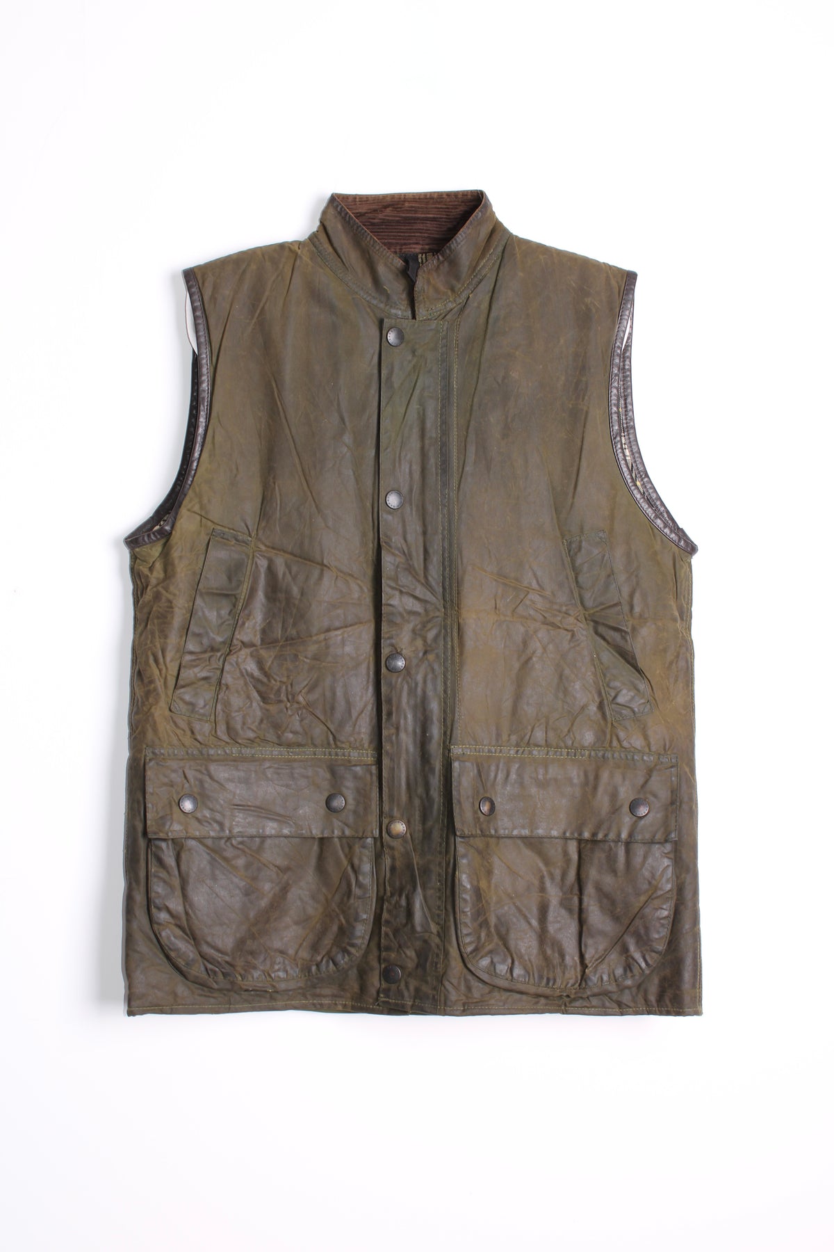 BARBOUR WESTMORLAND WAX VEST GREEN - M