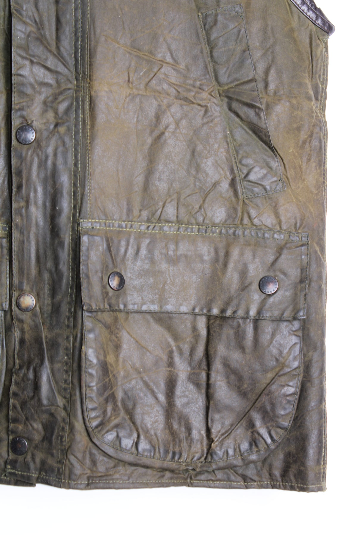 BARBOUR WESTMORLAND WAX VEST GREEN - M