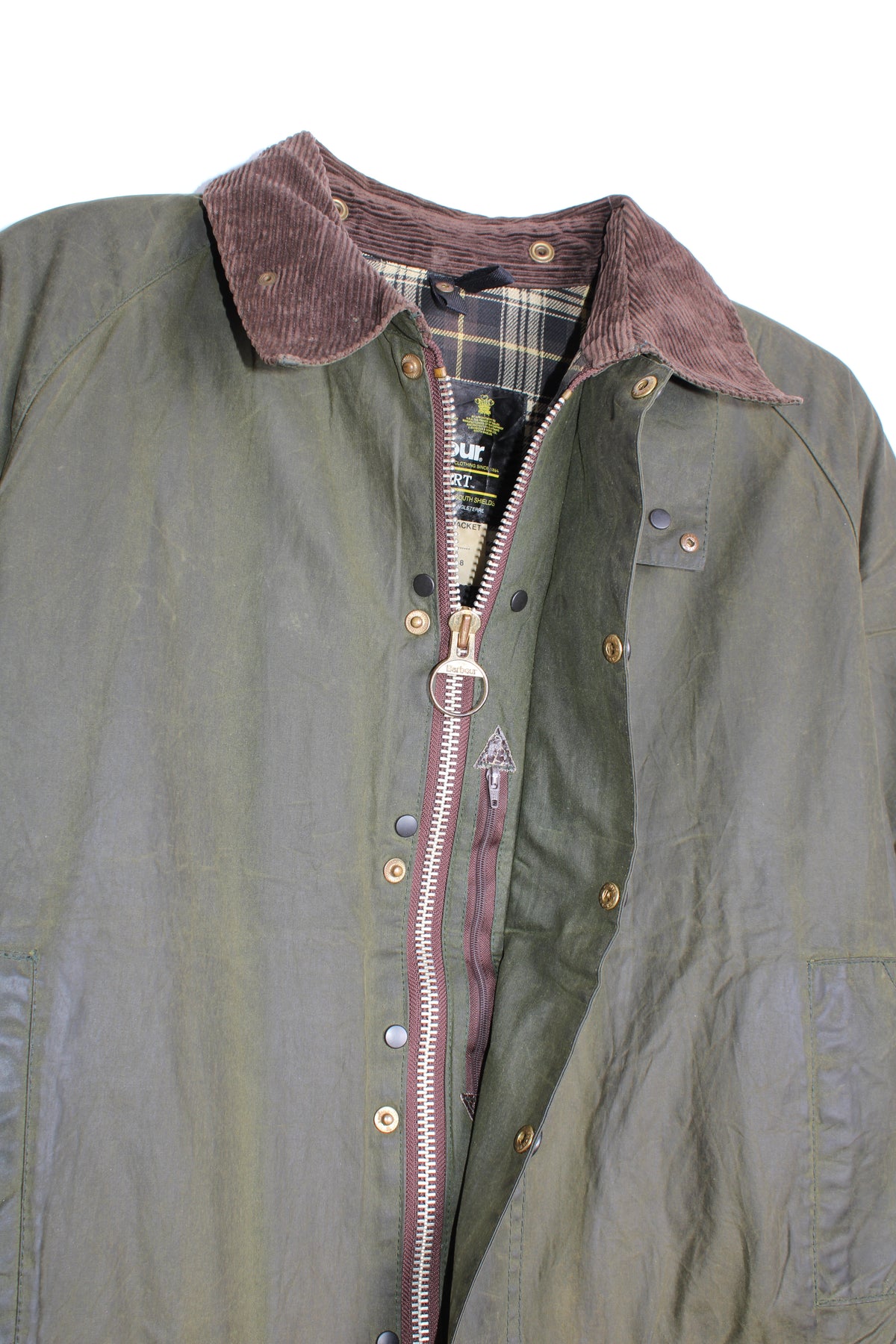 BARBOUR BEAUFORT WAX JACKET GREEN - XL/XXL