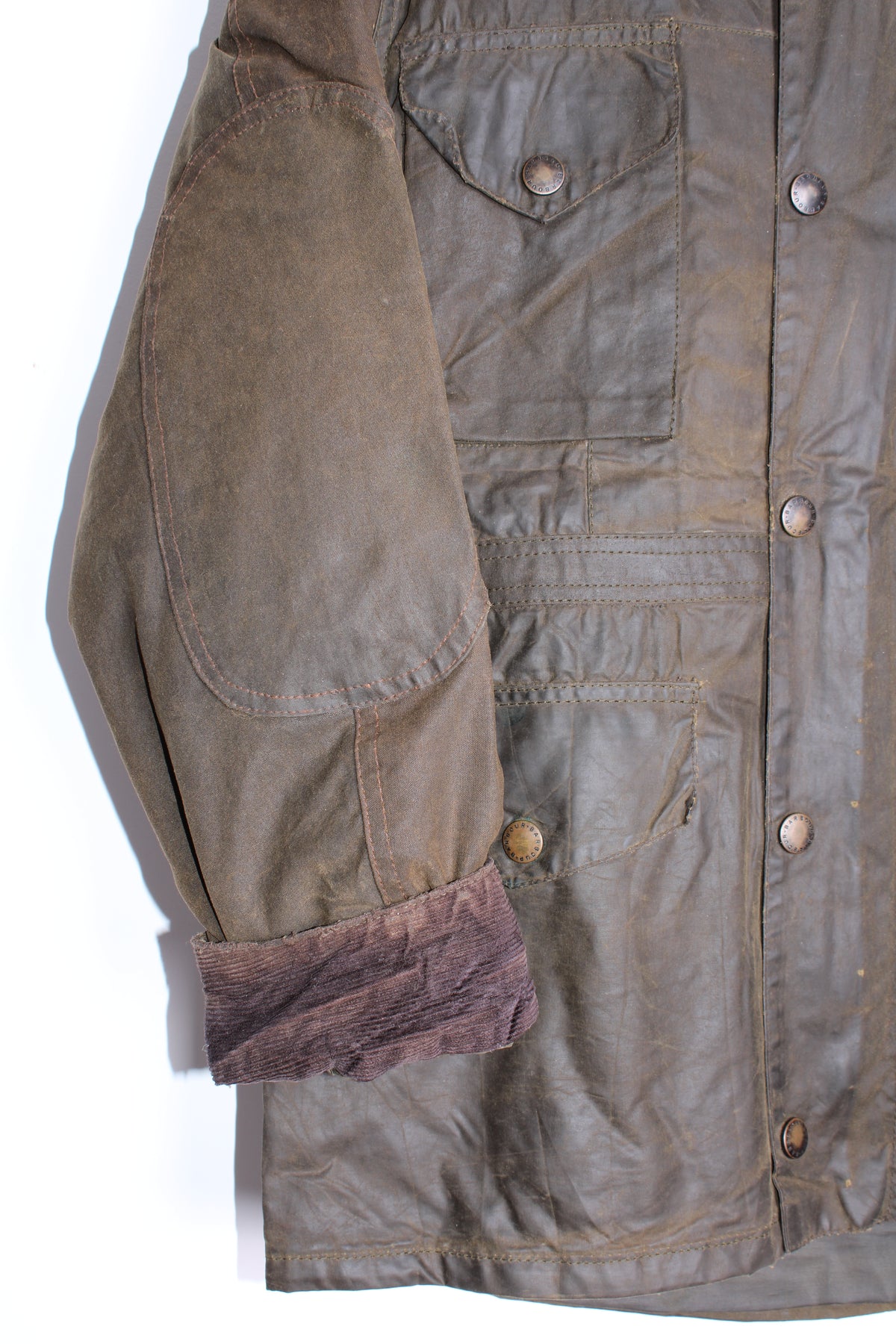 BARBOUR SAPPER WAX FIELD JACKET GREEN - S