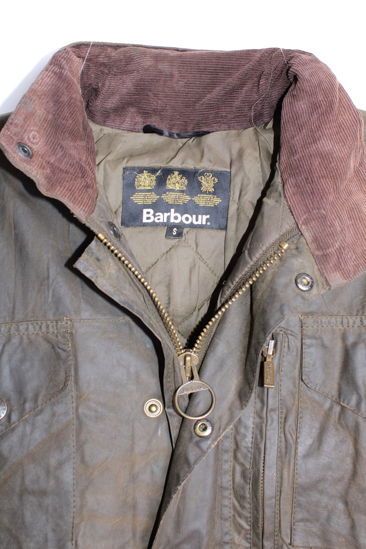 BARBOUR SAPPER WAX FIELD JACKET GREEN - S