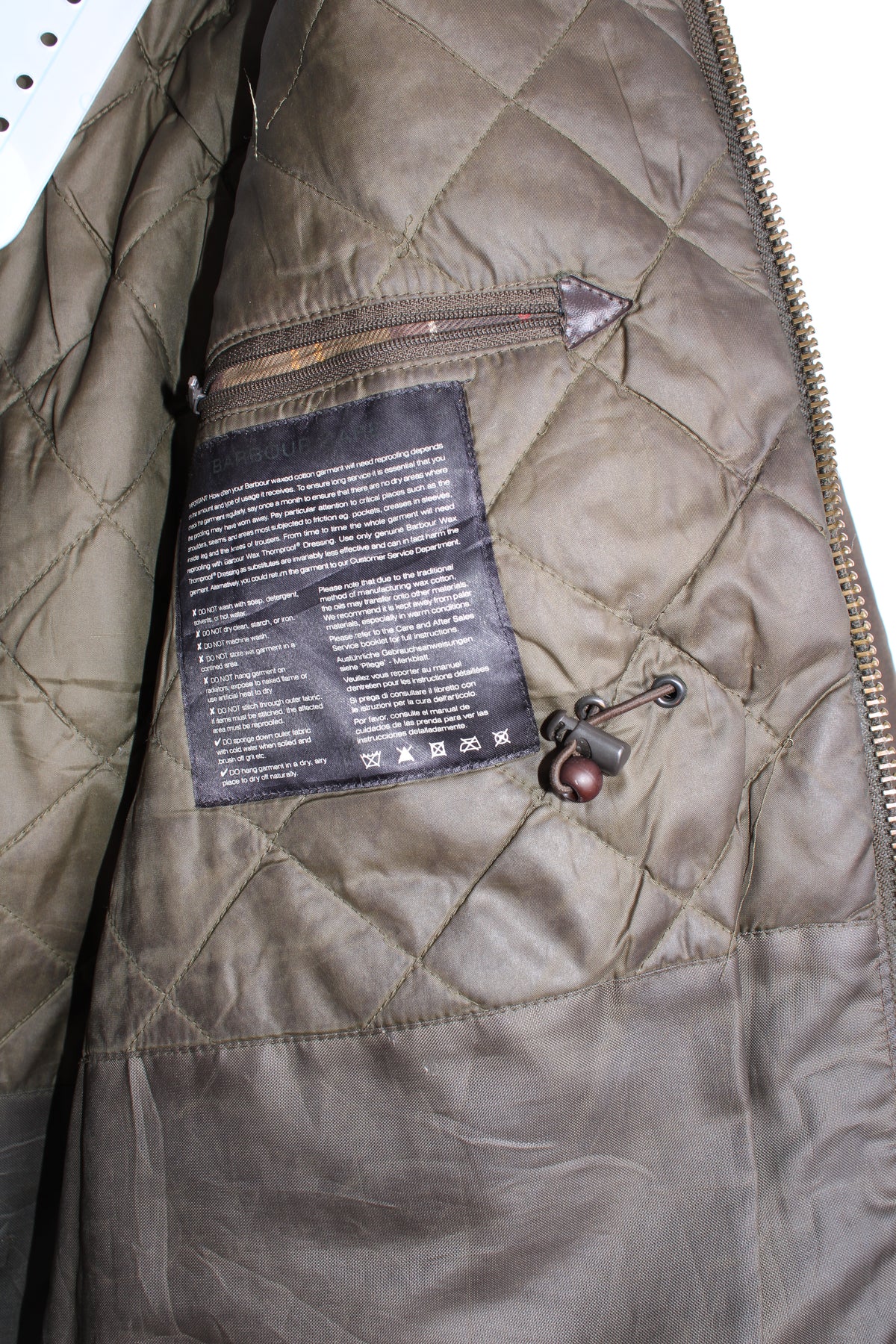 BARBOUR SAPPER WAX FIELD JACKET GREEN - S