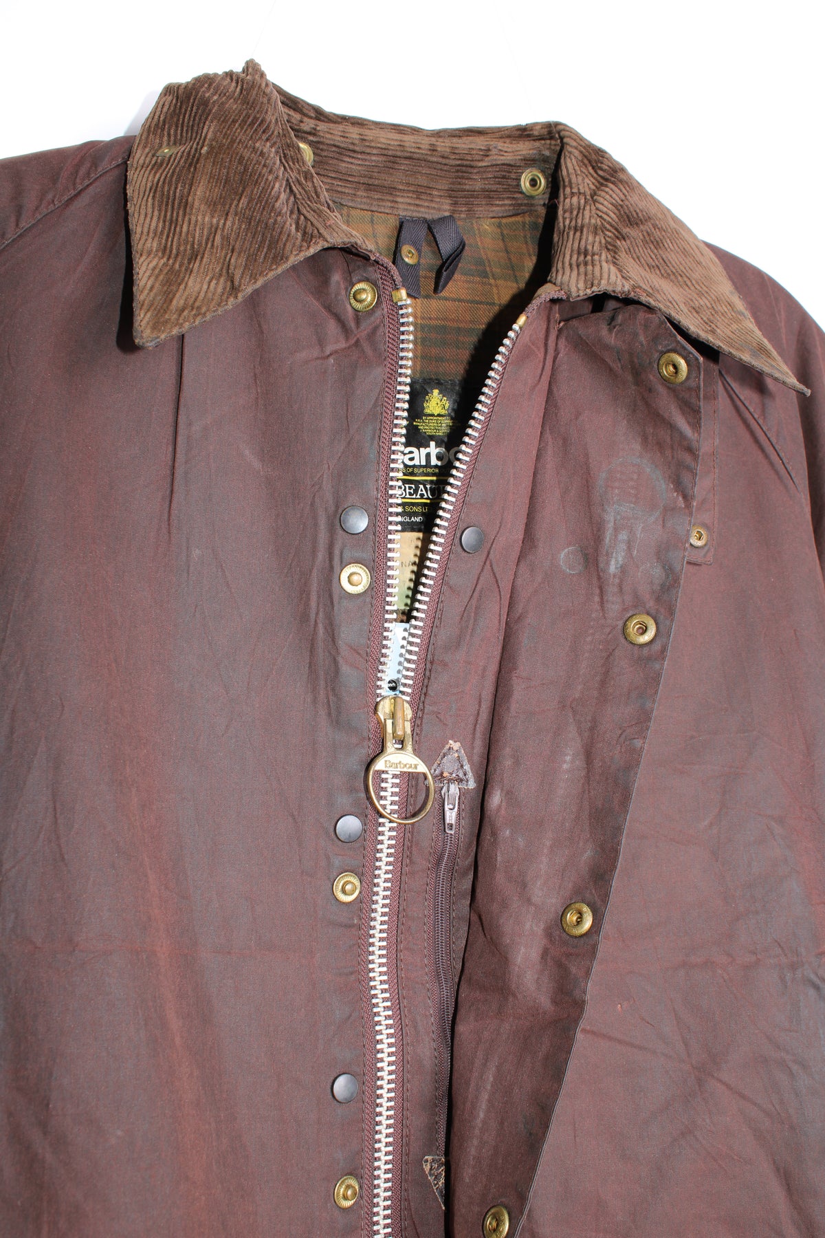 BARBOUR BEAUFORT WAX JACKET RUSTIC BROWN - M/L