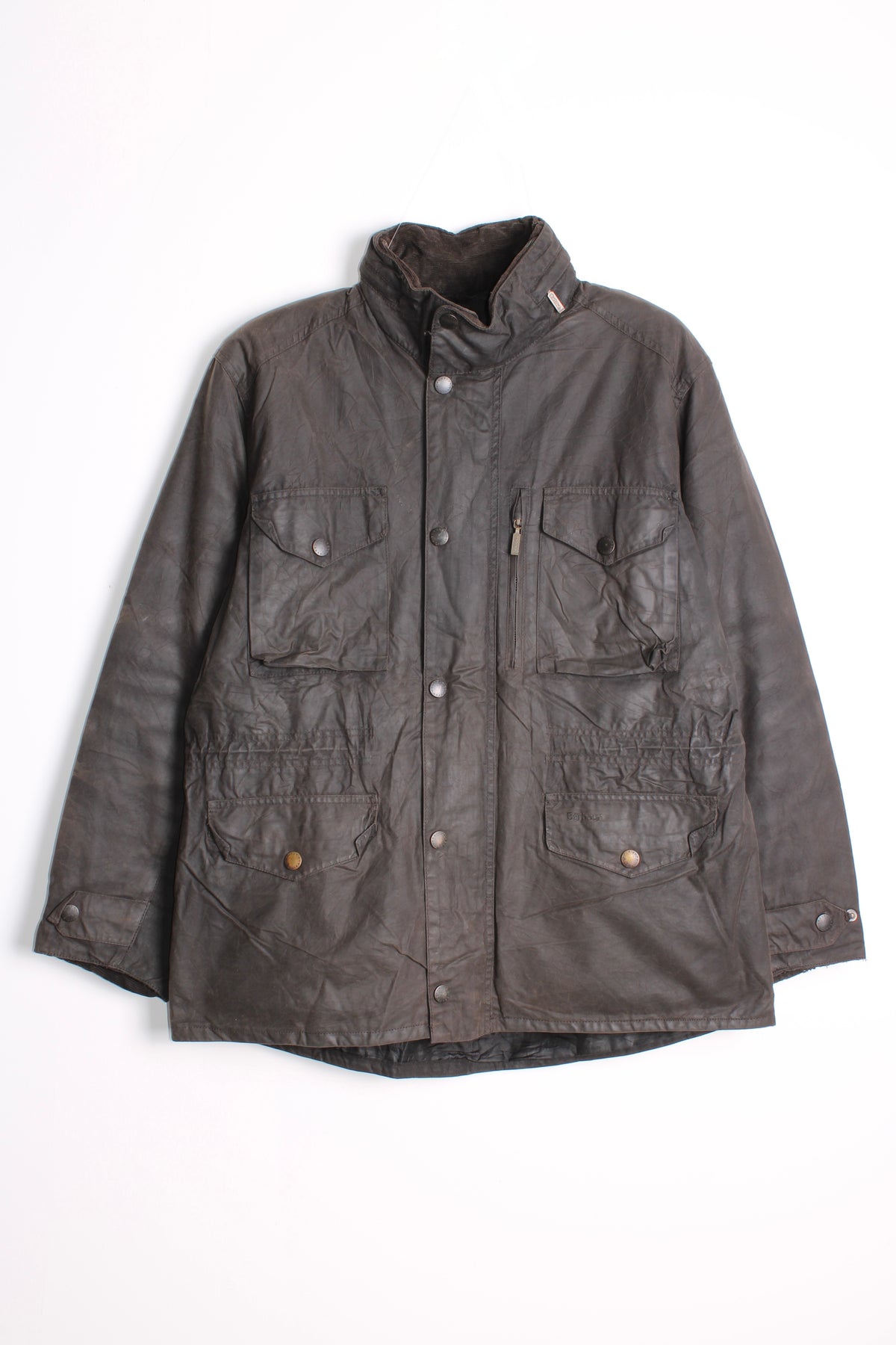 BARBOUR SAPPER WAX FIELD JACKET BLACK - L