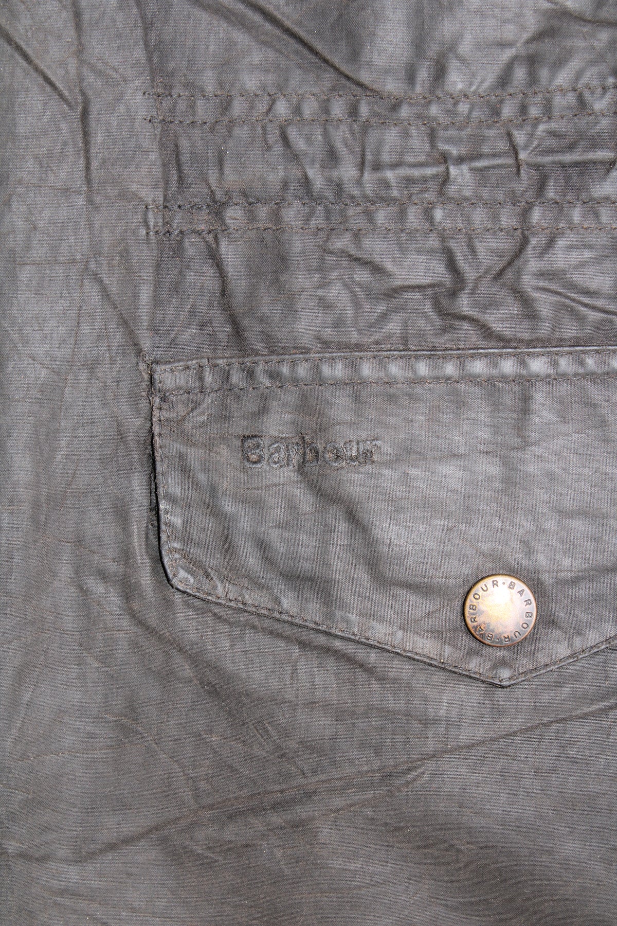 BARBOUR SAPPER WAX FIELD JACKET BLACK - L