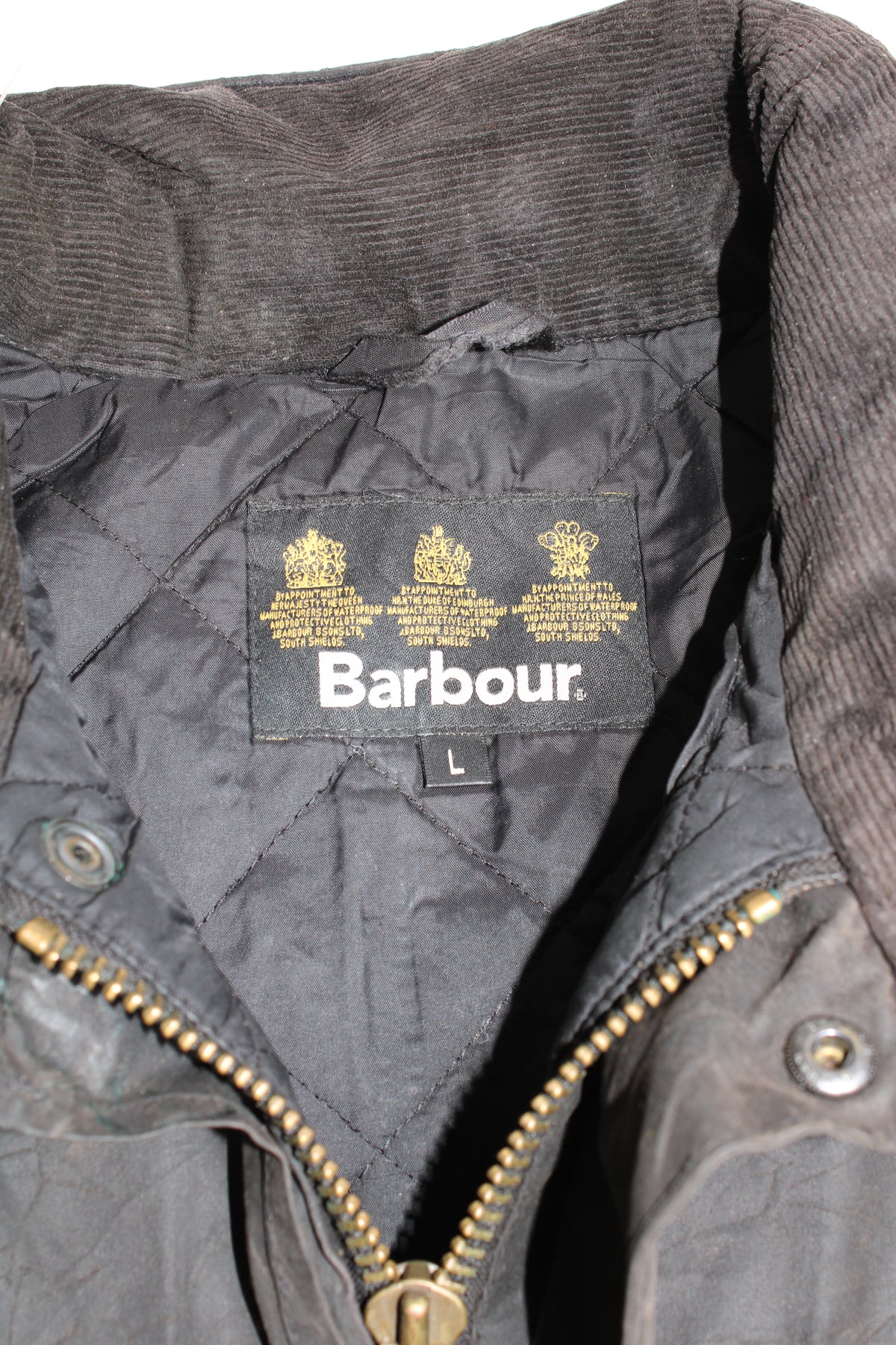 BARBOUR SAPPER WAX FIELD JACKET BLACK - L