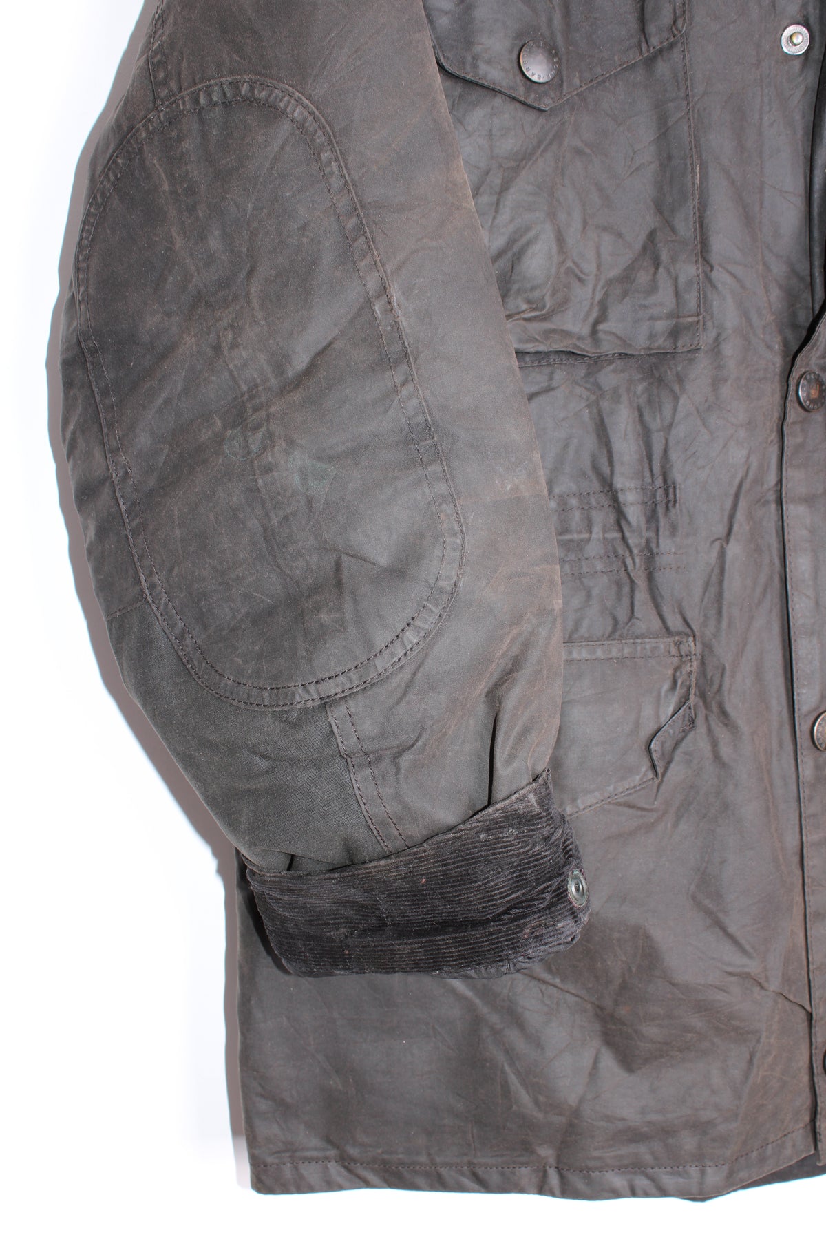 BARBOUR SAPPER WAX FIELD JACKET BLACK - L