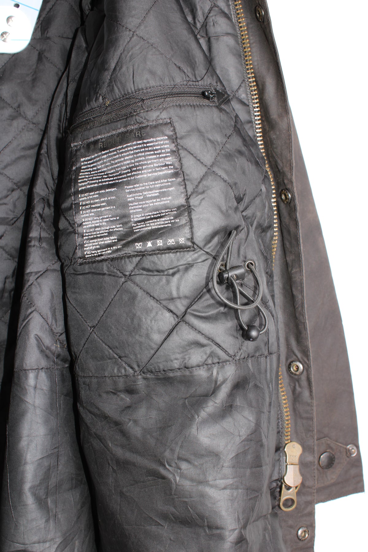 BARBOUR SAPPER WAX FIELD JACKET BLACK - L