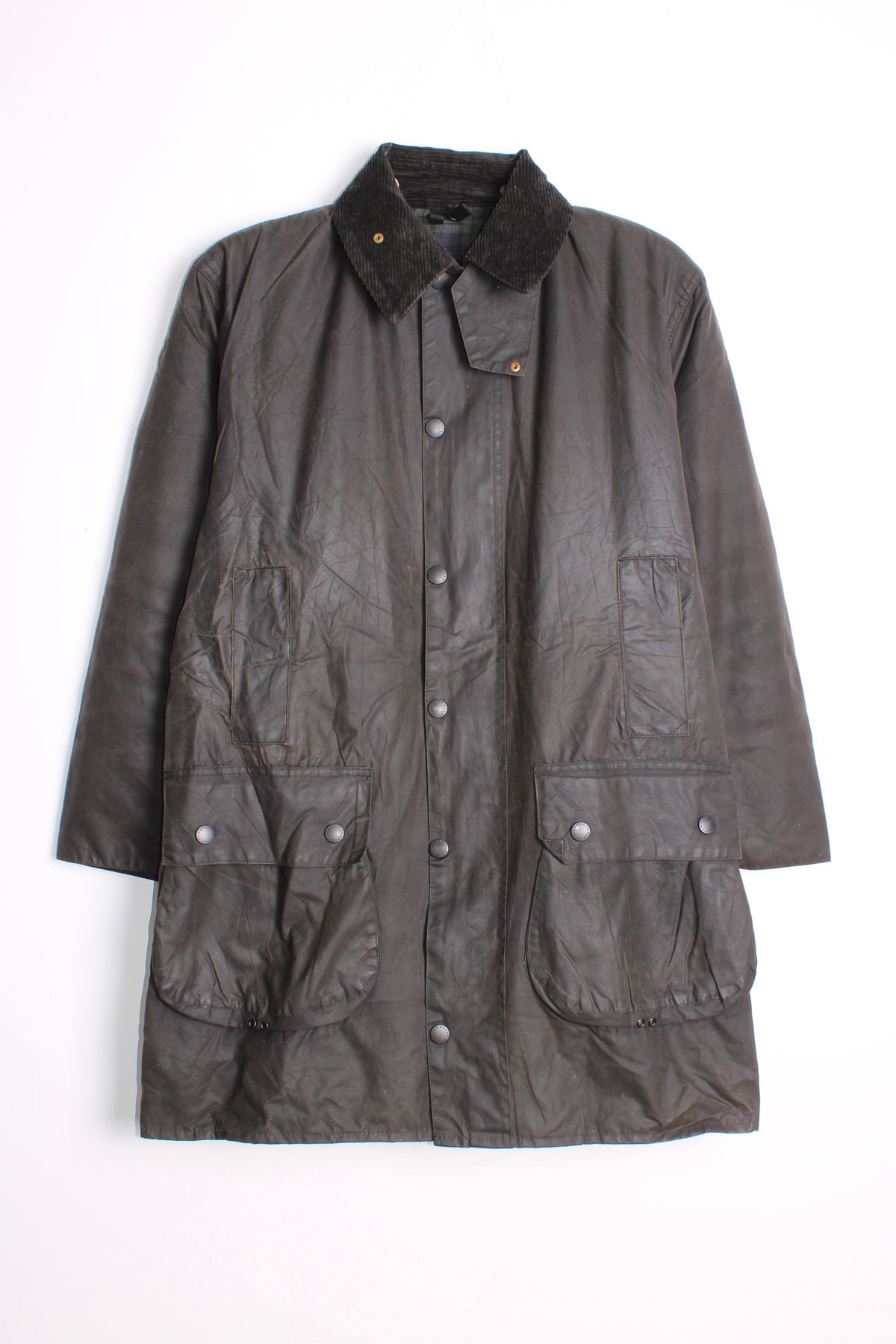 BARBOUR BORDER WAX JACKET BLACK - S/M