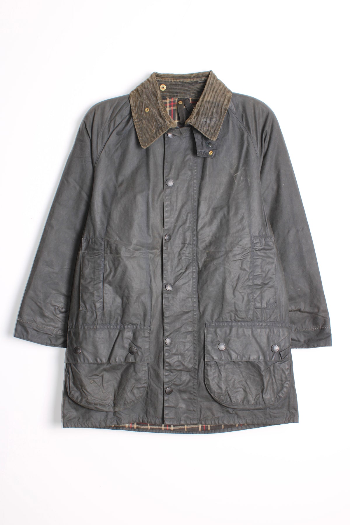 BARBOUR BEAUFORT WAX JACKET BLUE - S/M