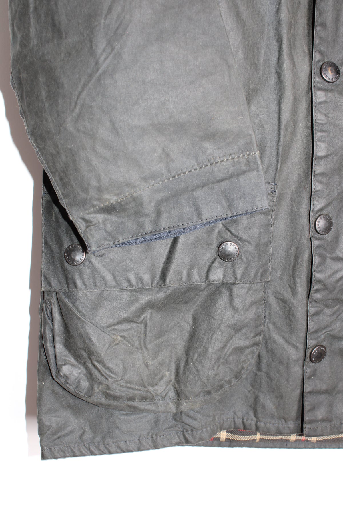 BARBOUR BEAUFORT WAX JACKET BLUE - S/M