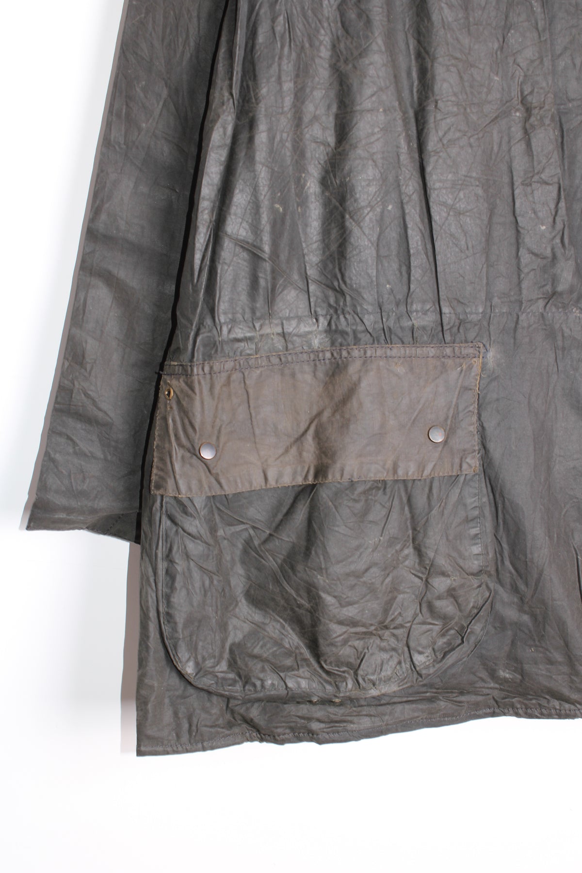 BARBOUR DURHAM WAX PARKA BLUE - L/XL
