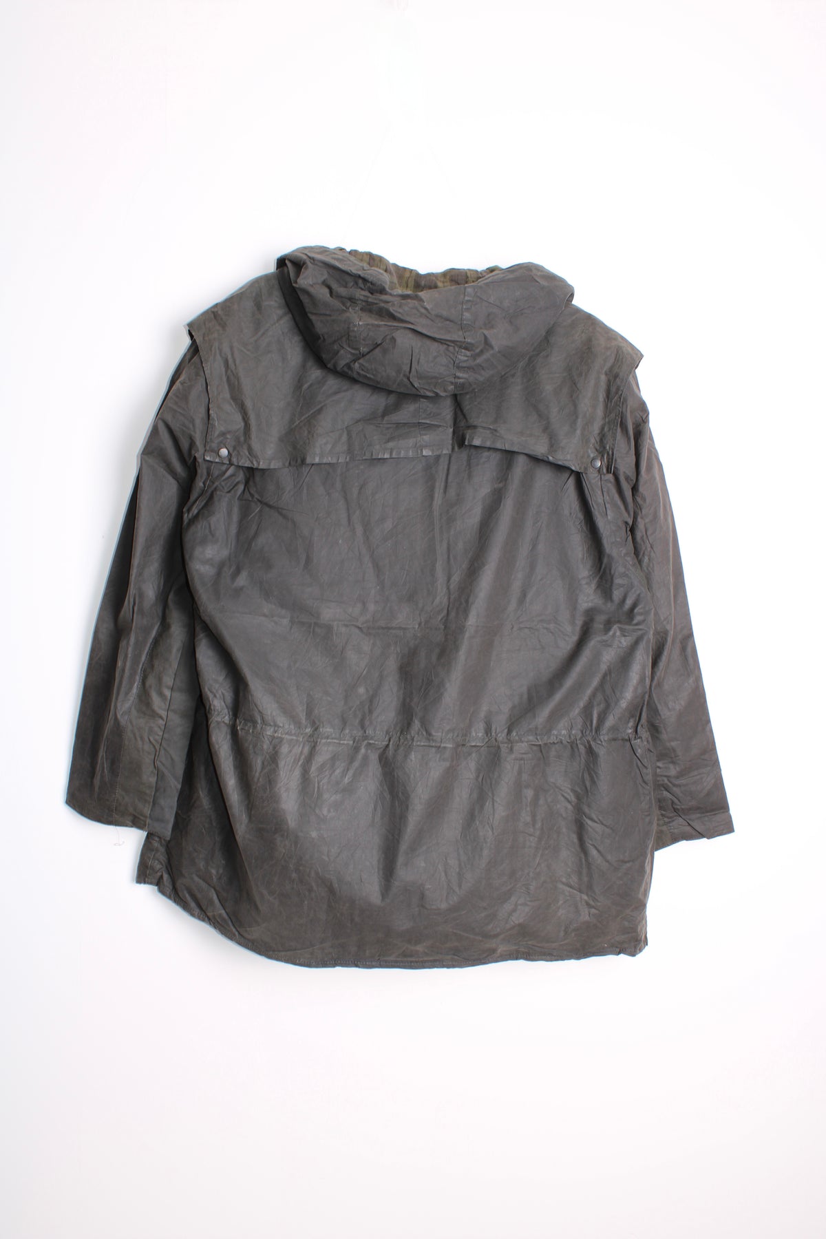 BARBOUR DURHAM WAX PARKA BLUE - L/XL