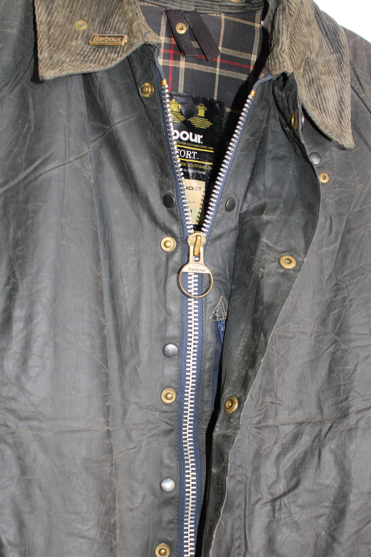 BARBOUR BEAUFORT WAX JACKET BLUE - M/L