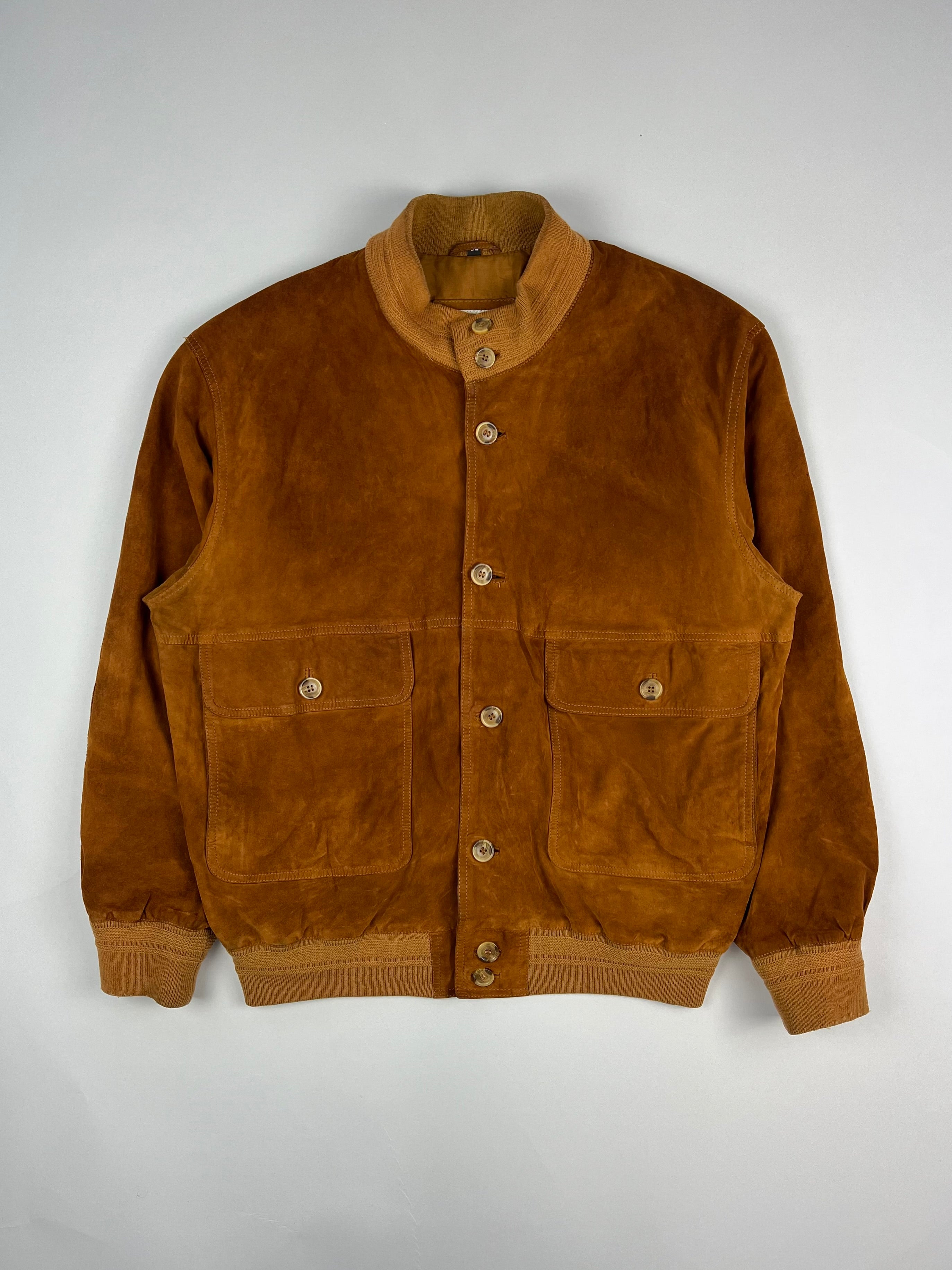SUEDE BOMBER JACKET BROWN - M/L