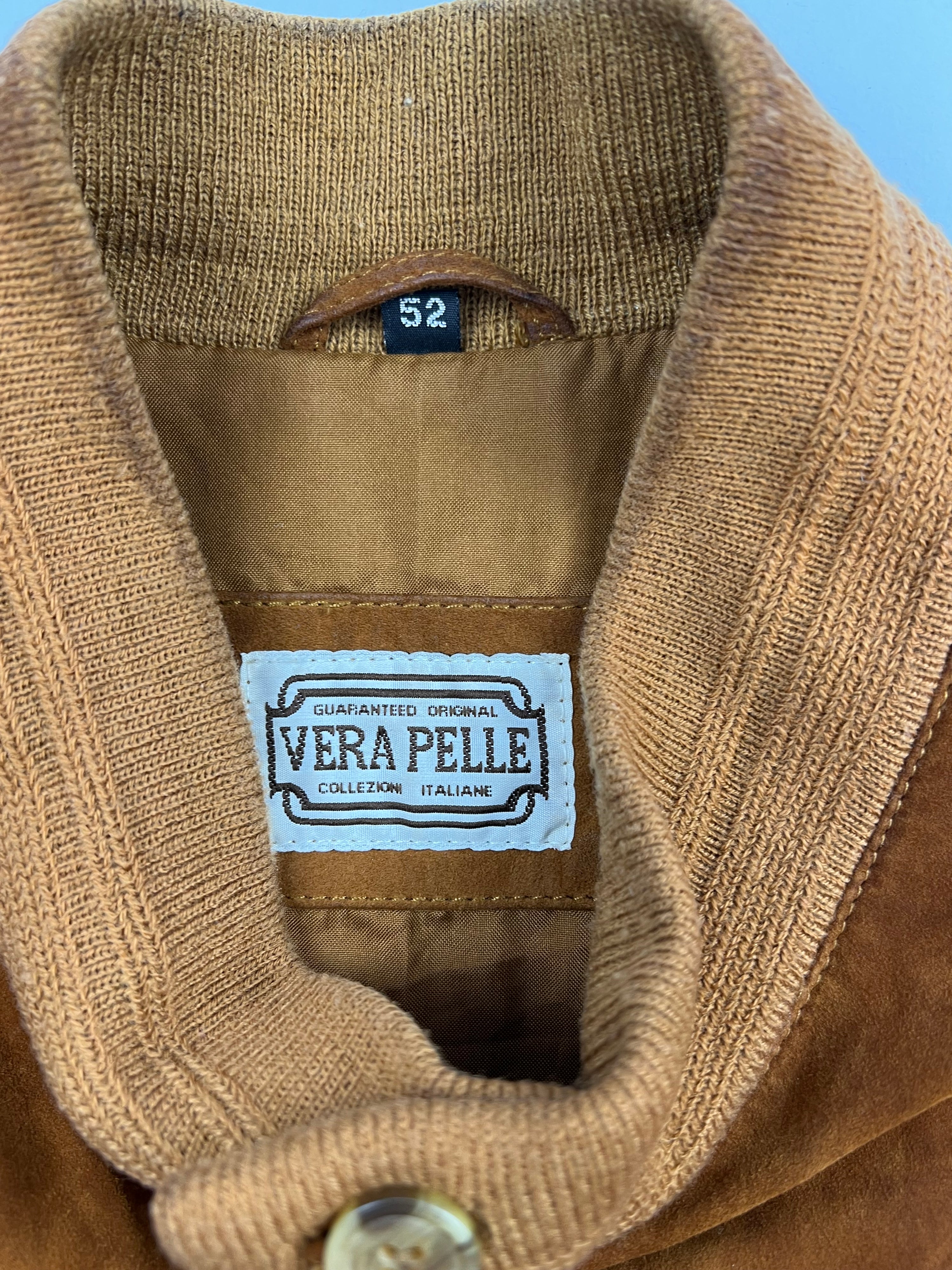 SUEDE BOMBER JACKET BROWN - M/L