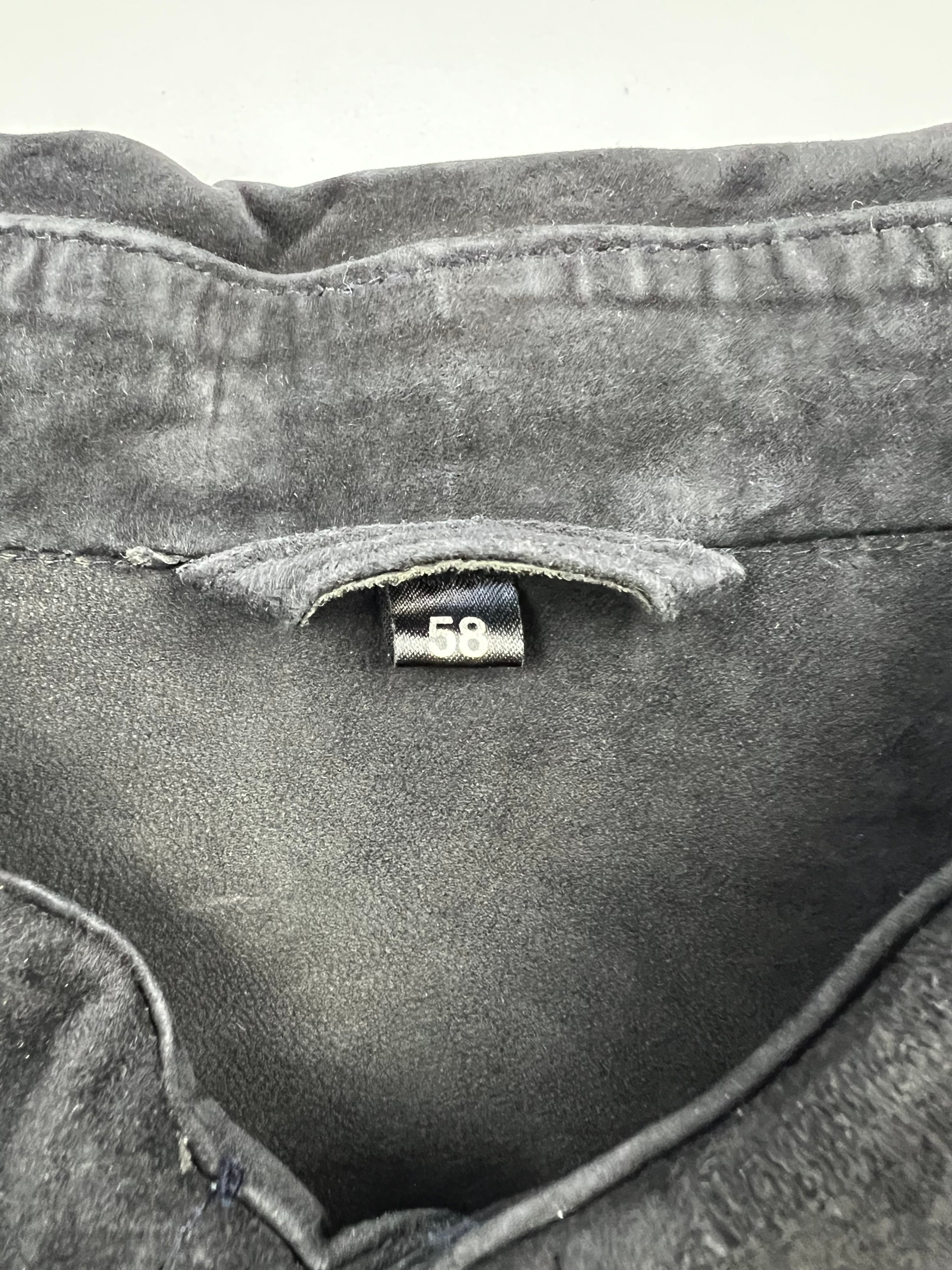 SUEDE SHIRT JACKET DARK BLUE - XL/XXL