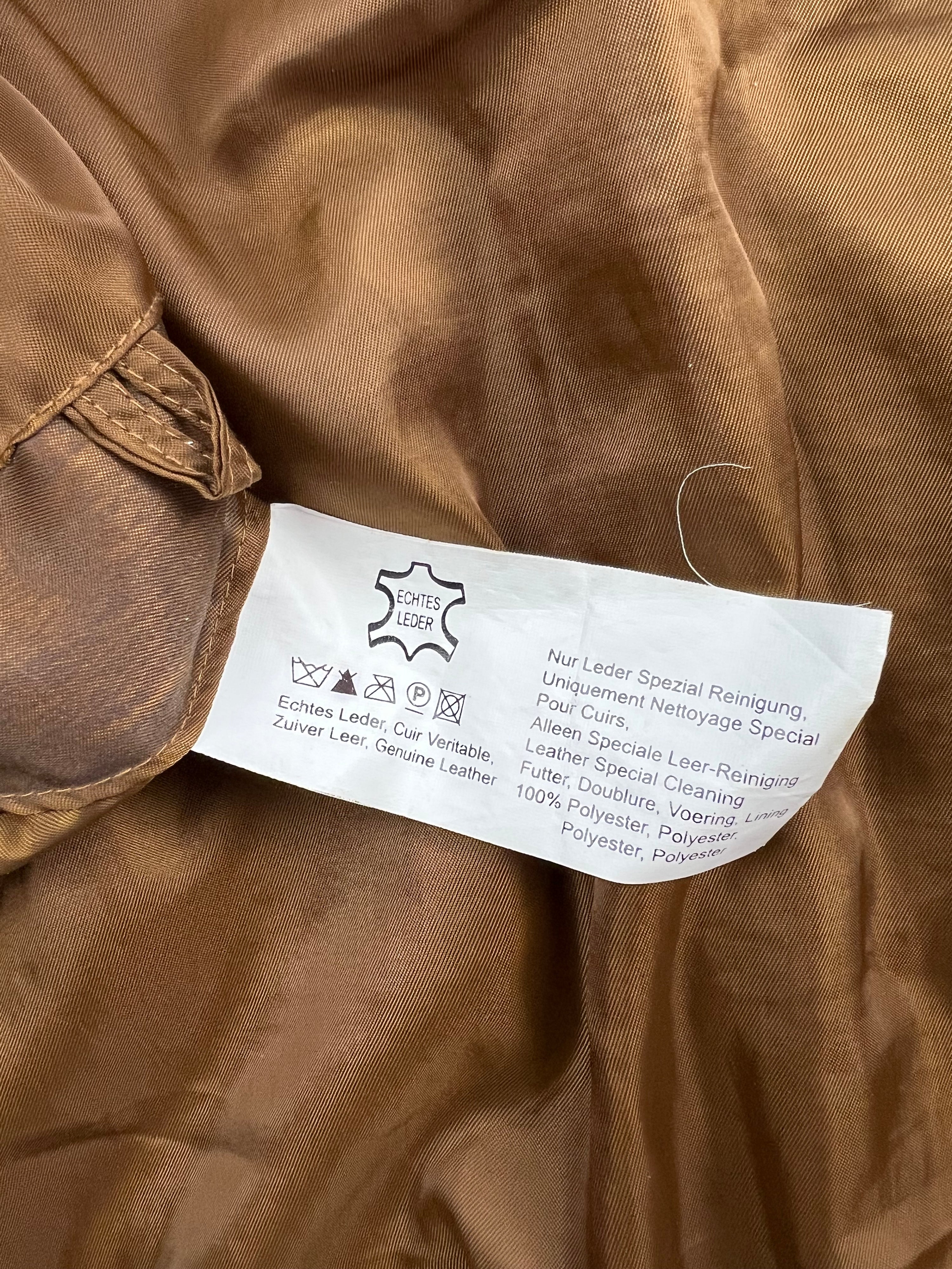 SUEDE BOMBER JACKET BROWN - XL/XXL