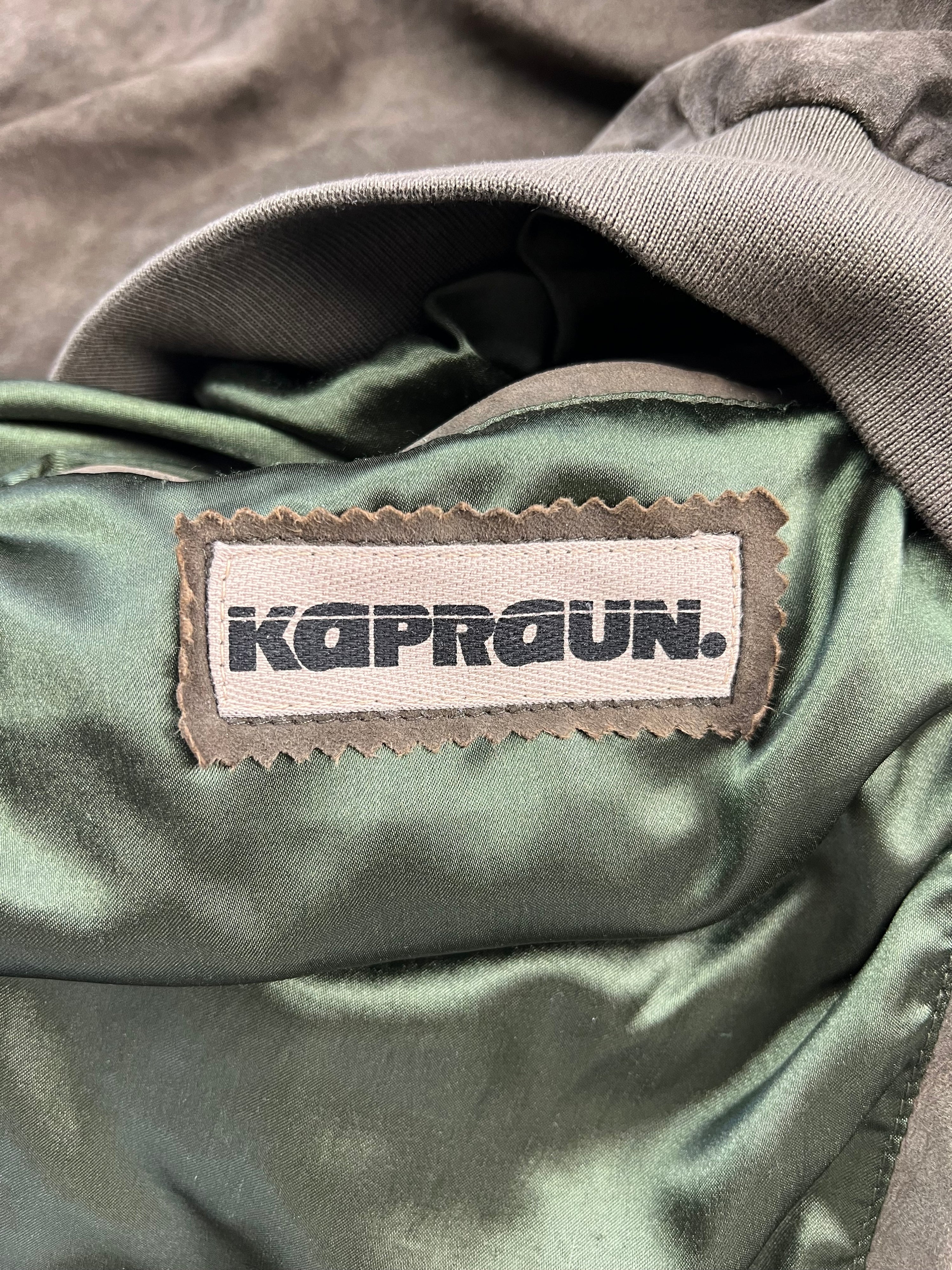 SUEDE BOMBER JACKET KHAKI BROWN - M/L