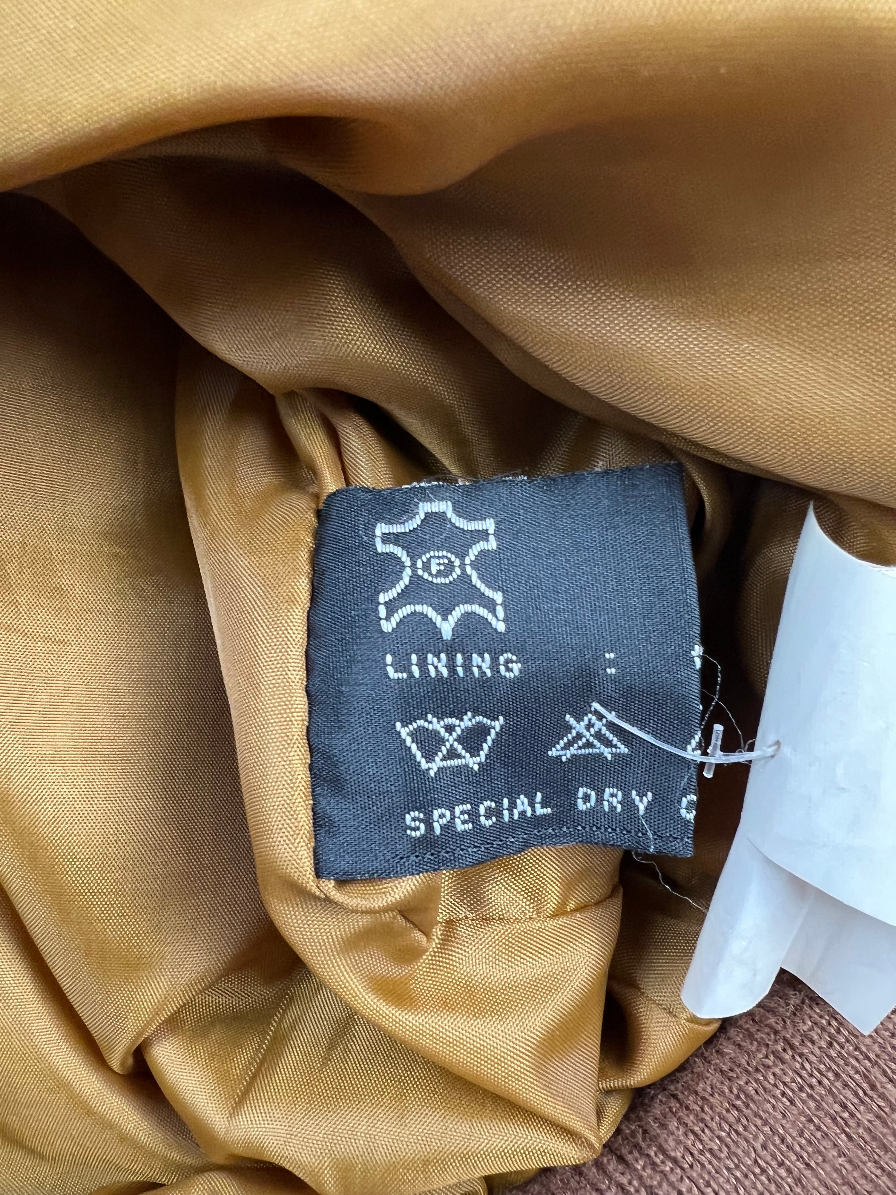 SUEDE BOMBER JACKET BROWN - XL/XXL