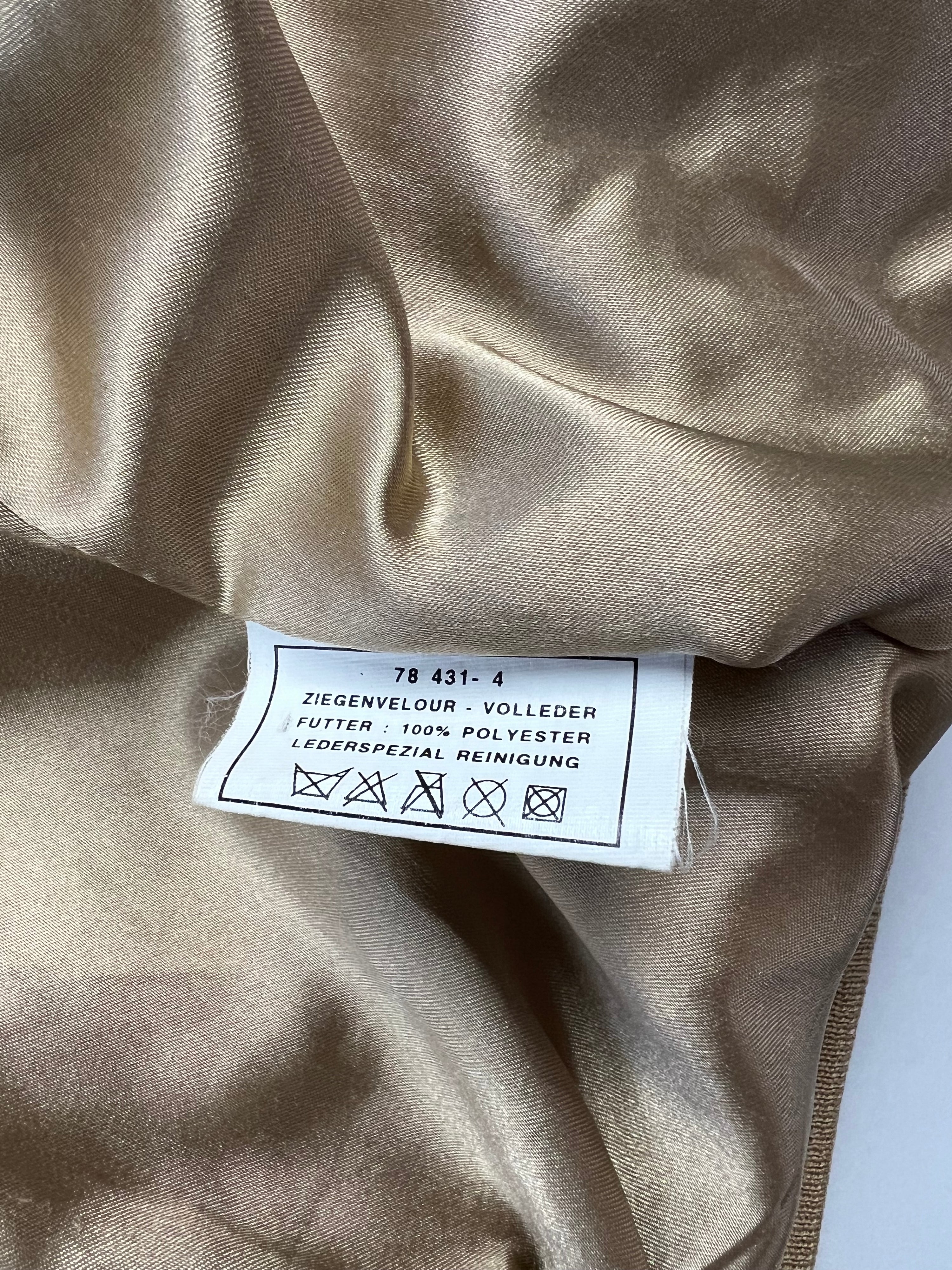 SUEDE BOMBER JACKET LIGHT BROWN - L/XL