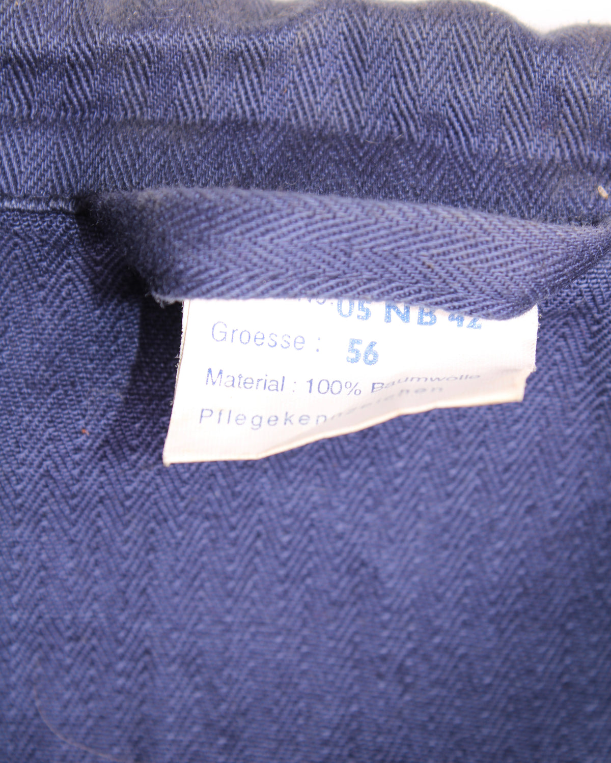 VINTAGE WORKWEAR CHORE JACKET HBT BLEU DE TRAVAIL - L/XL