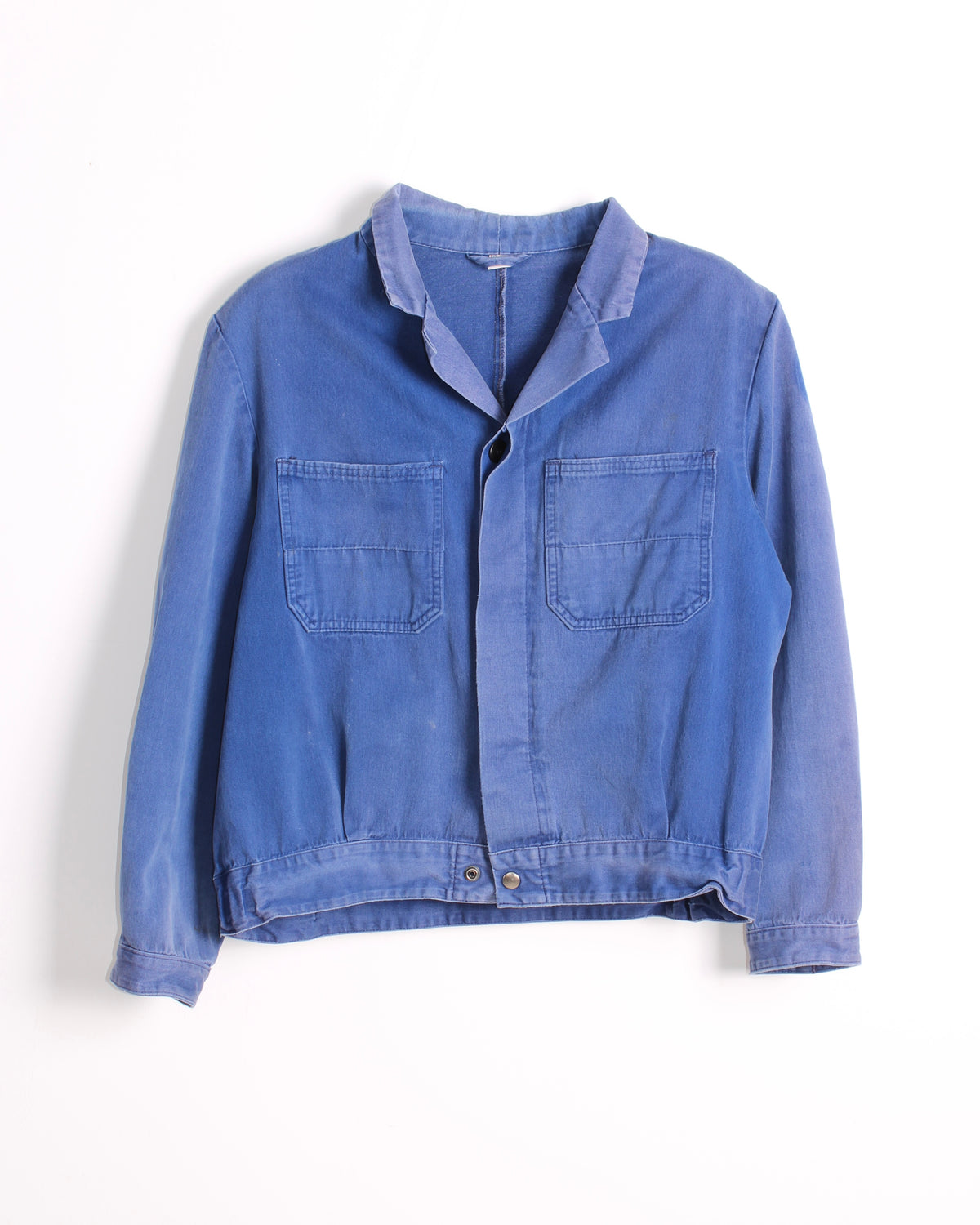 VINTAGE FADED WORK CROPPED JACKET BLEU DE TRAVAIL - S/M