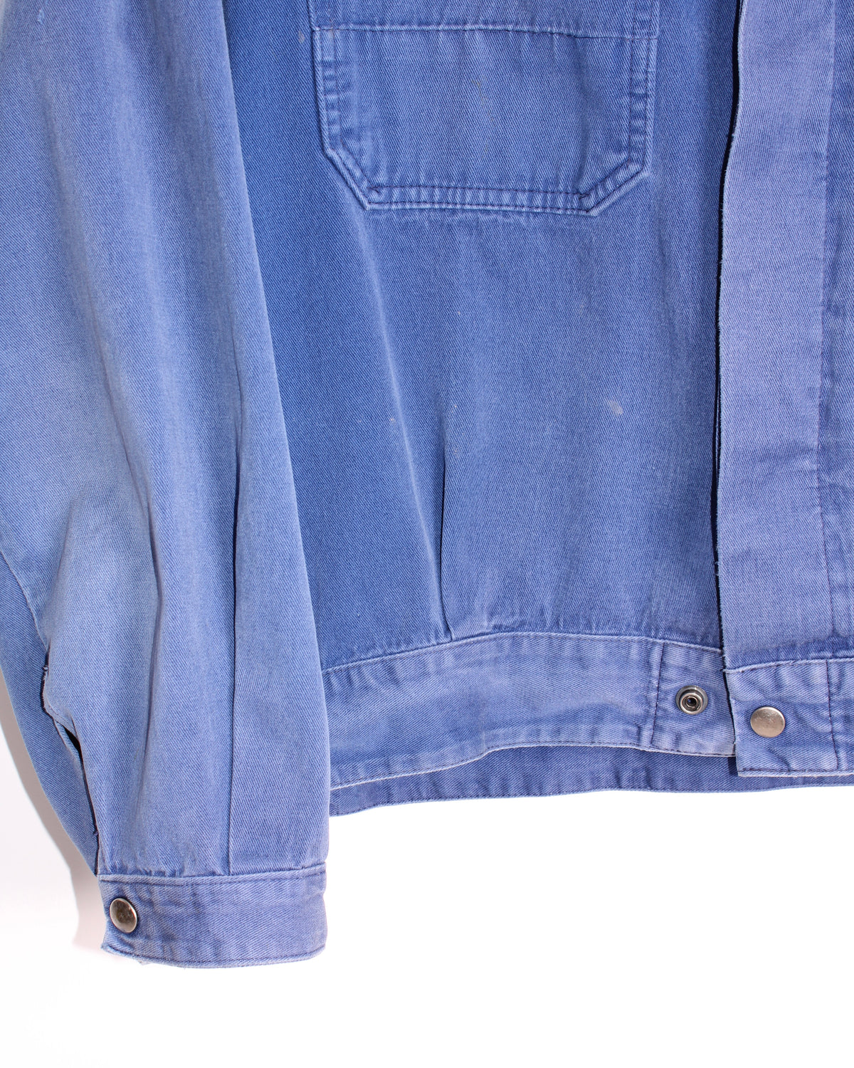 VINTAGE FADED WORK CROPPED JACKET BLEU DE TRAVAIL - S/M
