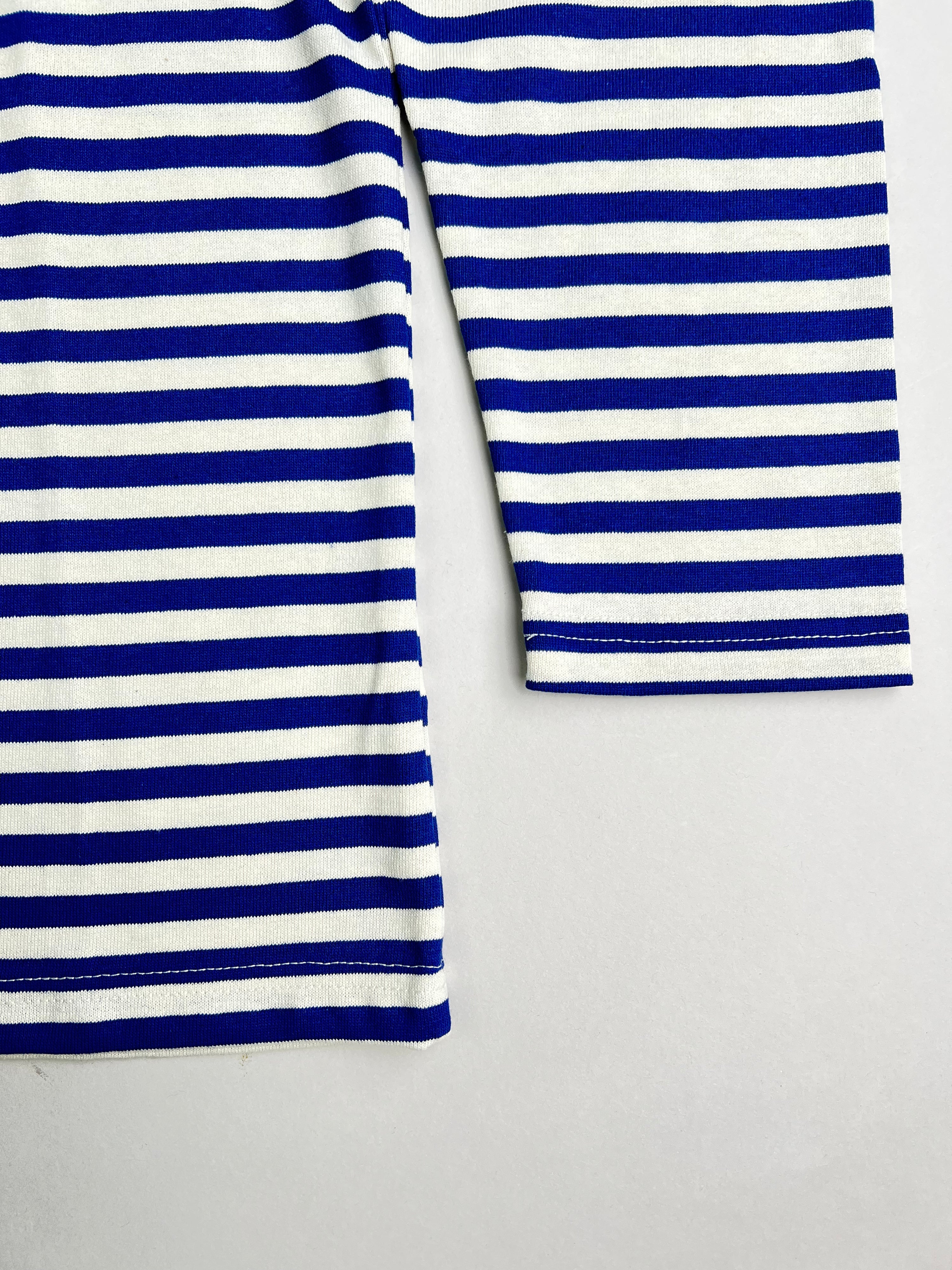 TELNYASHKA STRIPED COTTON LONG SLEEVE SHIRT RUSSIAN ARMY BLUE